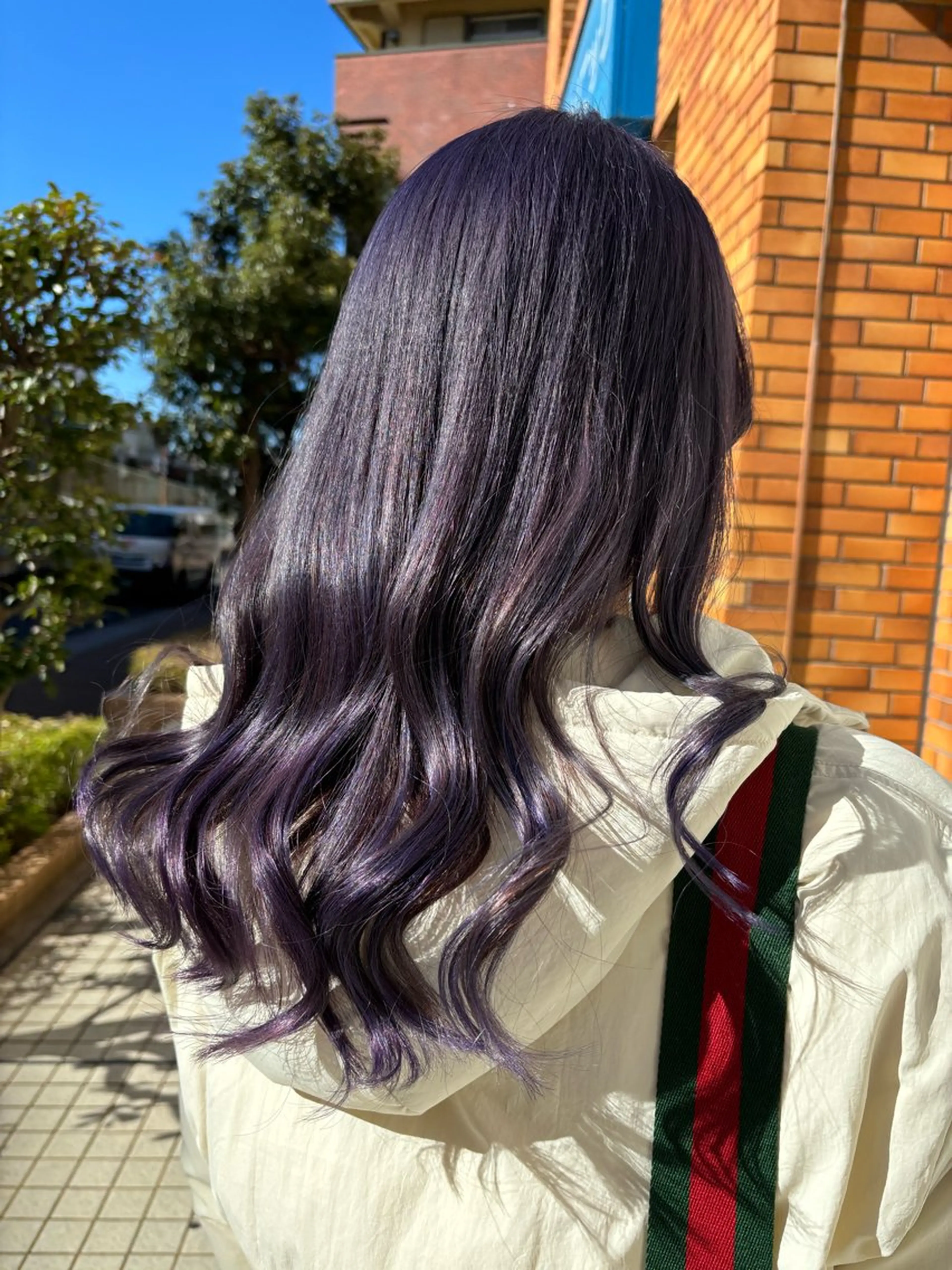 ロング カラー ブリーチ ヘアカラー トリートメント 香野 優子のヘアスタイル