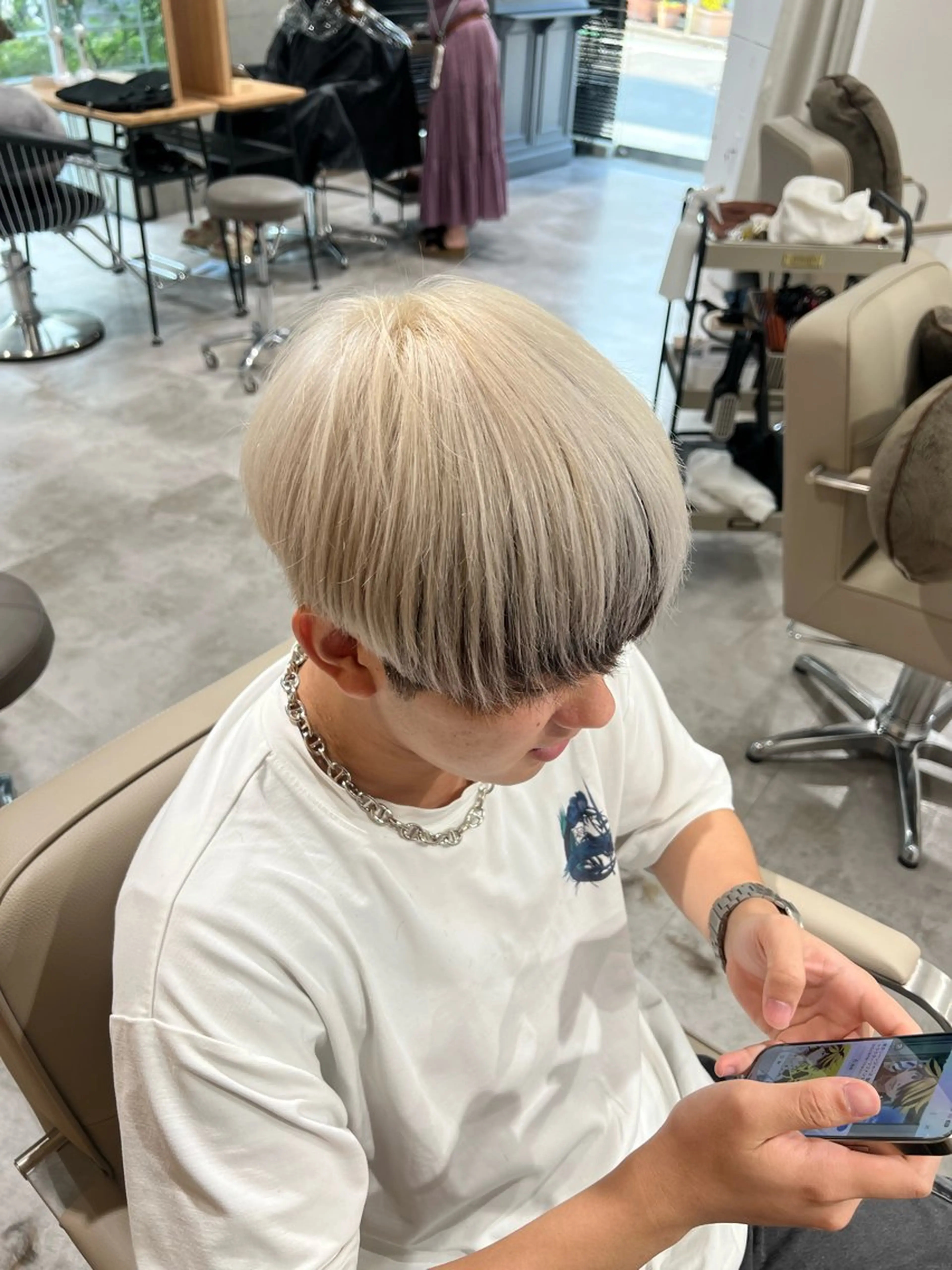 メンズ ヘアカラー トリートメント 🫧髪質改善 縮毛矯正特化🫧中西のヘアスタイル