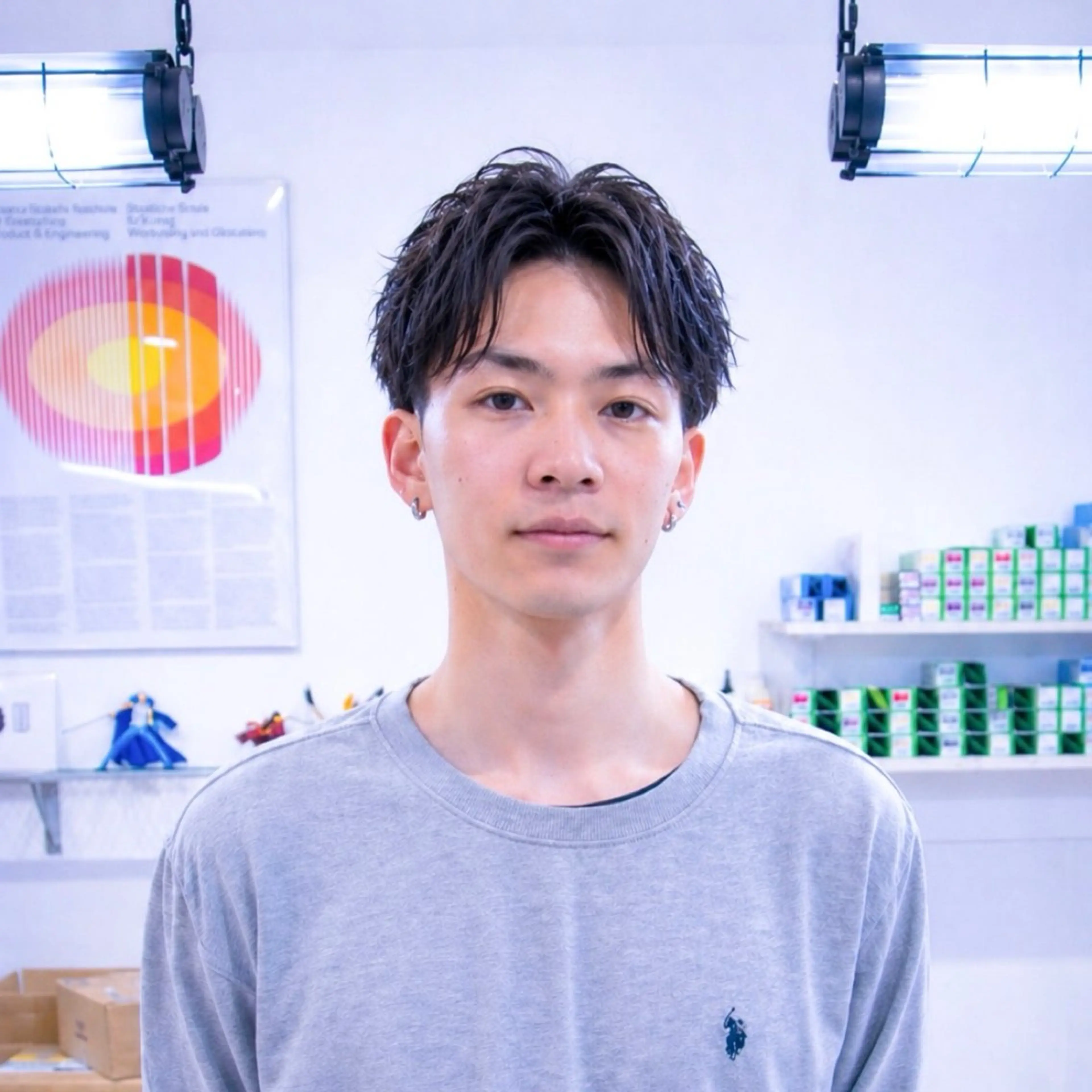 パーマ メンズ カット パーマ 吉田 みき ｜磐田｜メンズサロンのヘアスタイル
