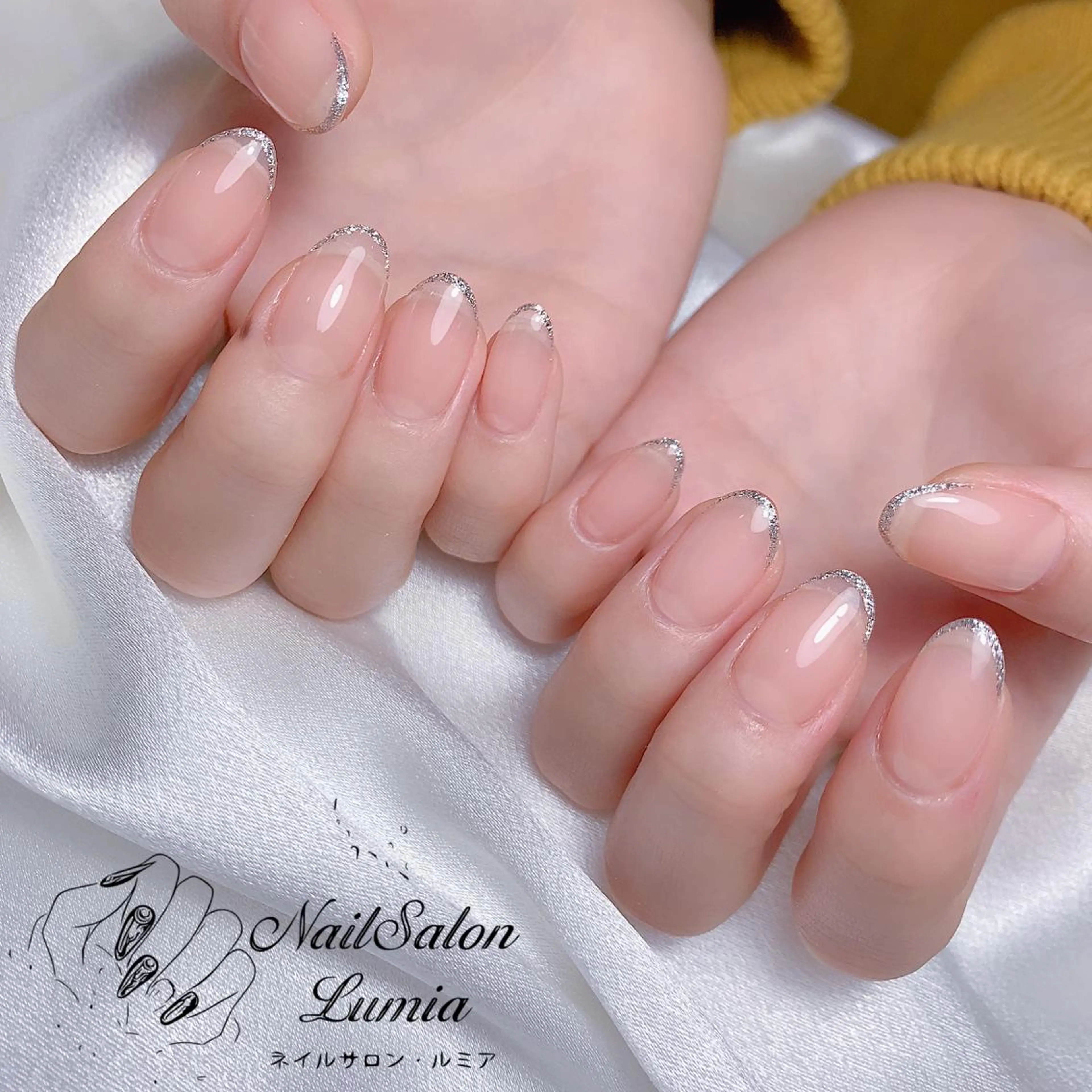 ネイル ラメ(グリッター) ハンドネイル ネイルサロン ルミア Lumia 店長のネイルデザイン