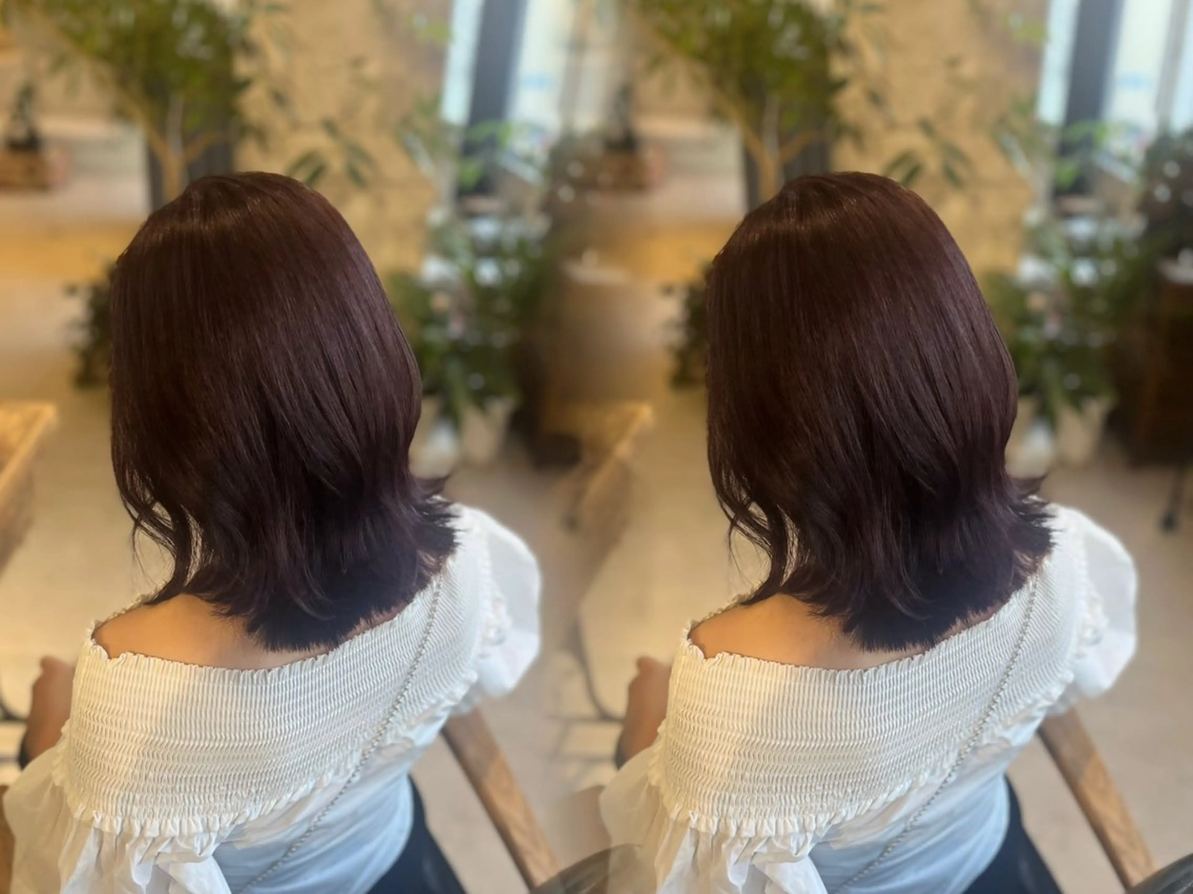 ミディアム カラー ラベンダーカラー カット ヘアカラー スタジオノル パーマ🌀あやなのヘアスタイル