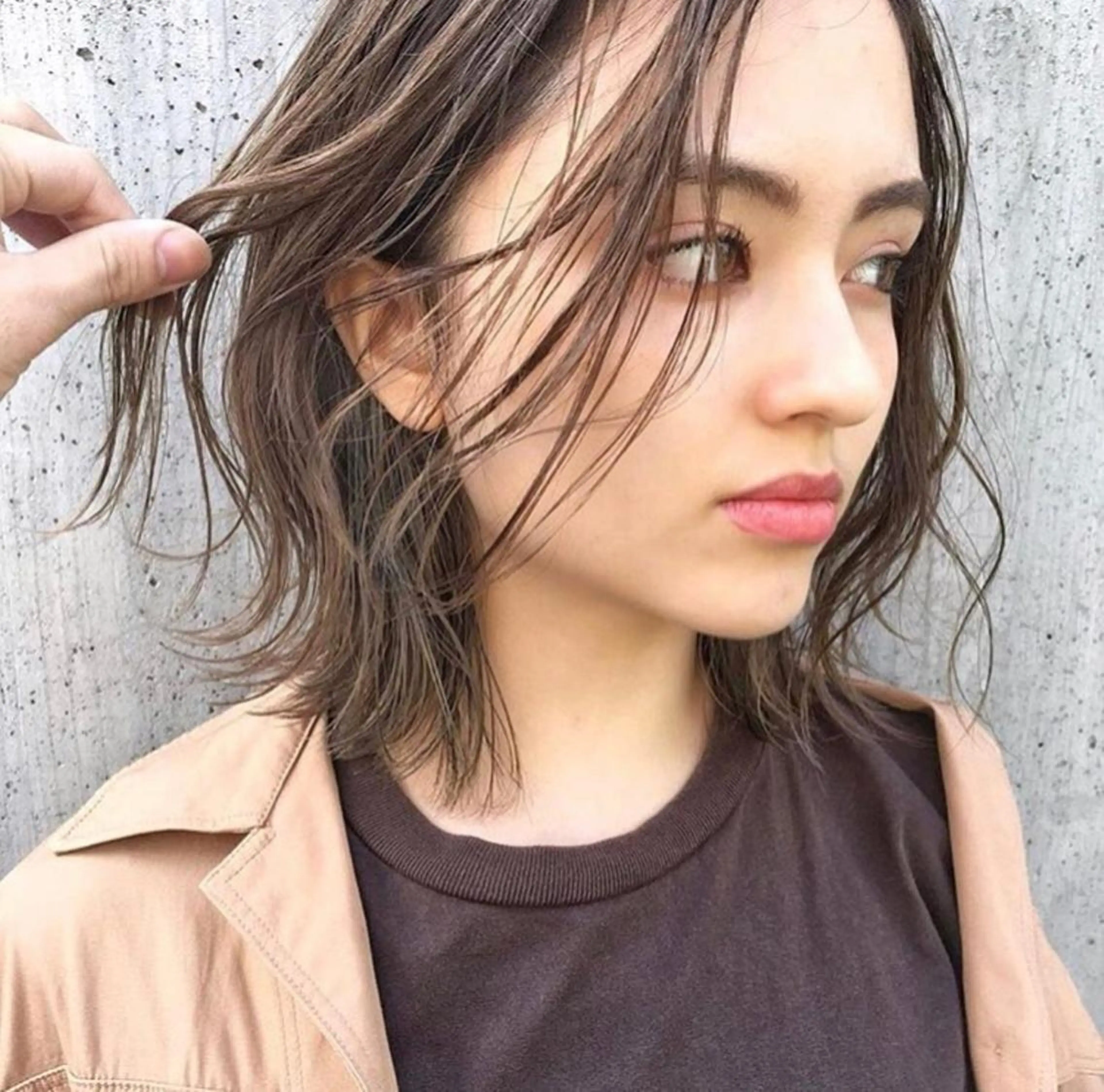 【カット+高濃度ケラチンカラー+髪質再生バイカルテトリートメント】の写真