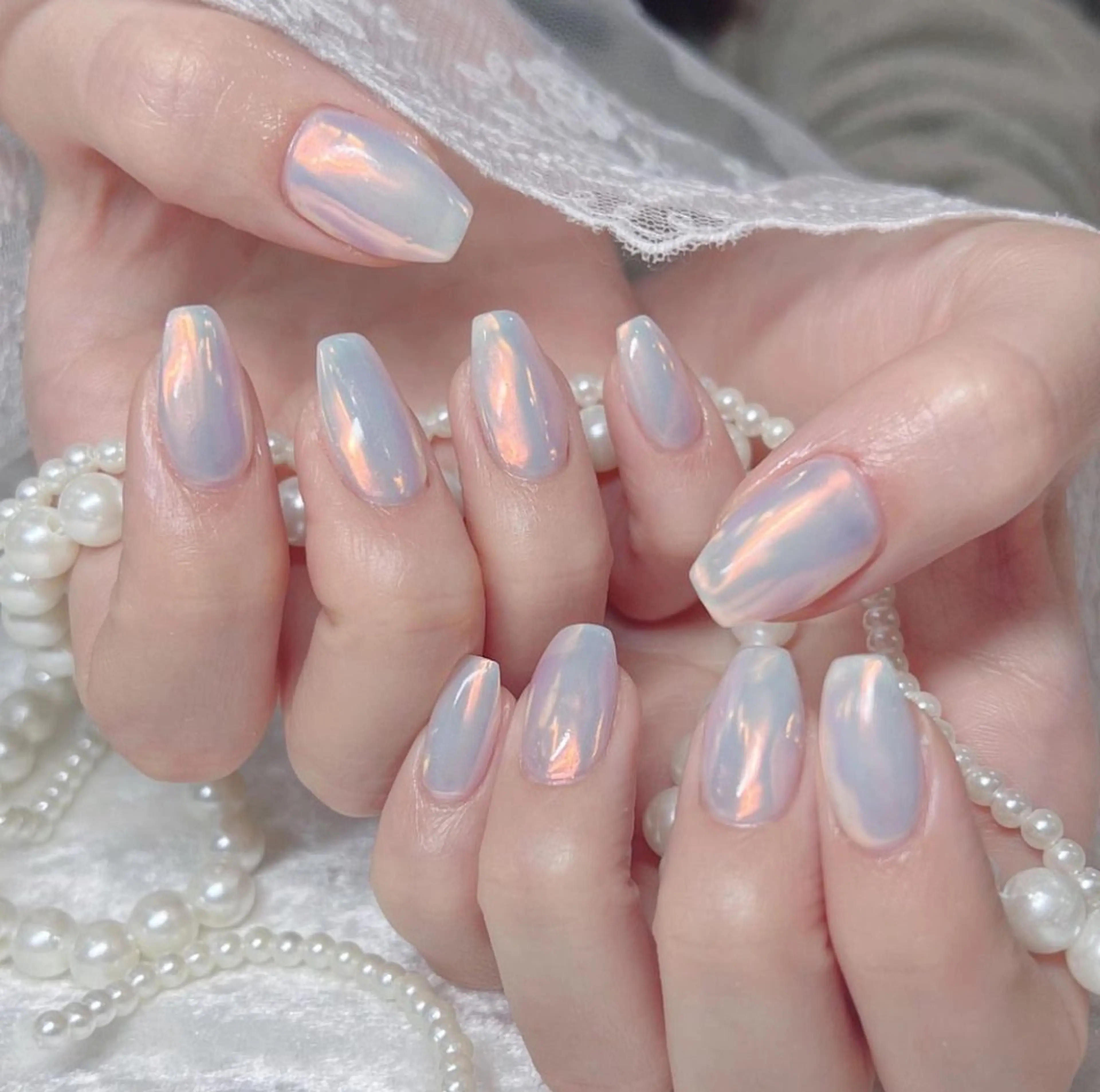 🪩ハンドミラー・オーロラ🪩※ベースカラー別途追加料金+30分の写真