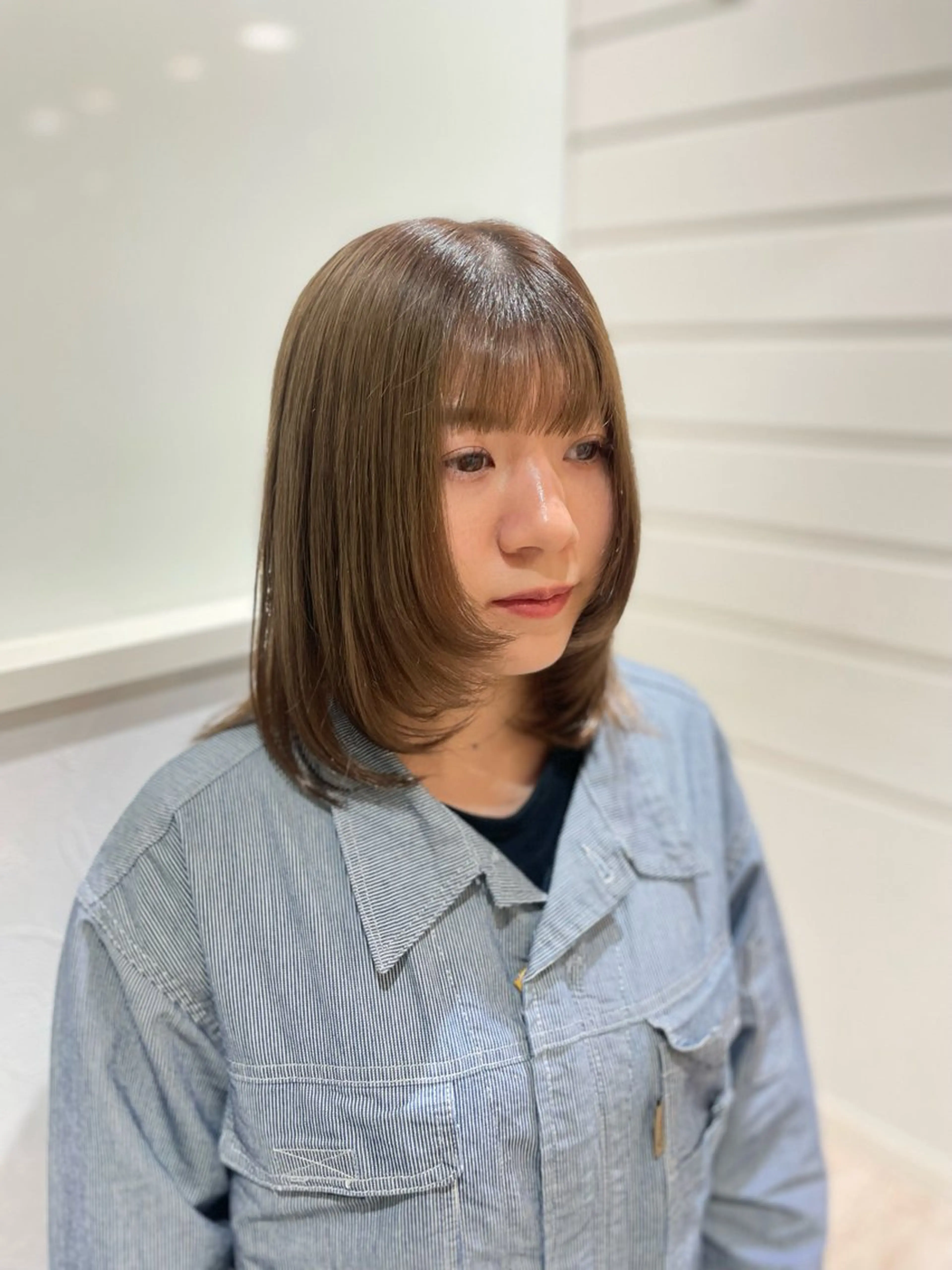 ミディアム ボブ/艶髪 soleilrukaのヘアスタイル