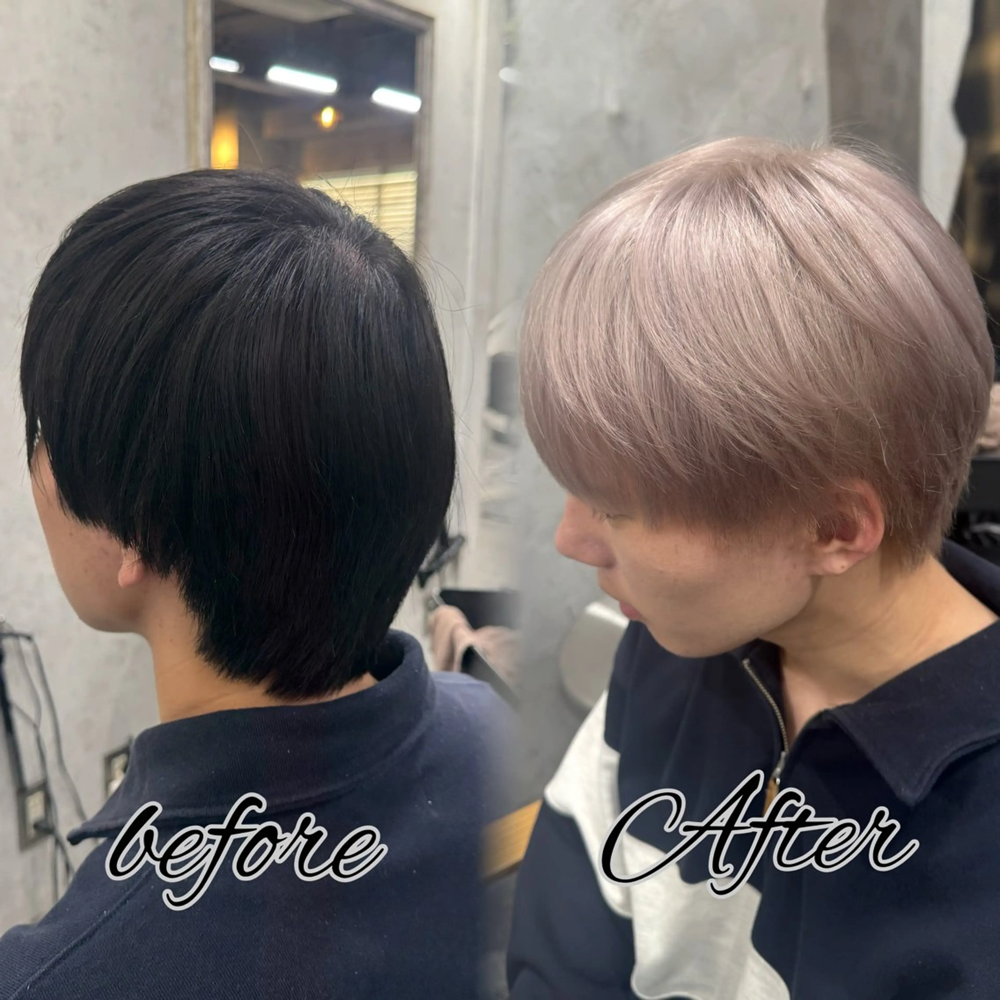 ミディアム 横浜🦋ハイトーン 🫐シャドウルーツのヘアスタイル