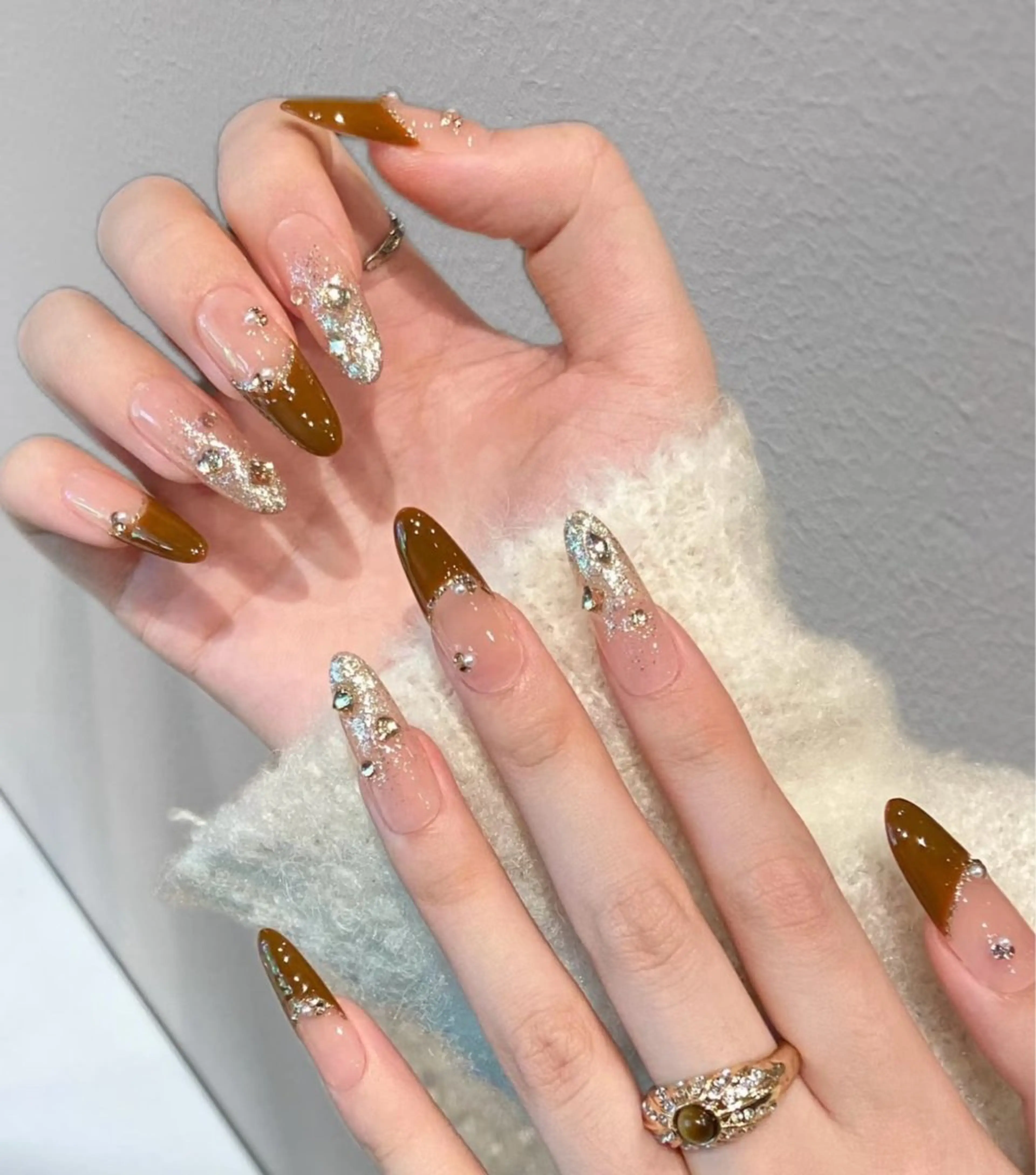 ネイル 長さ出し ネイルチップ U.MI Nail Salonのネイルデザイン