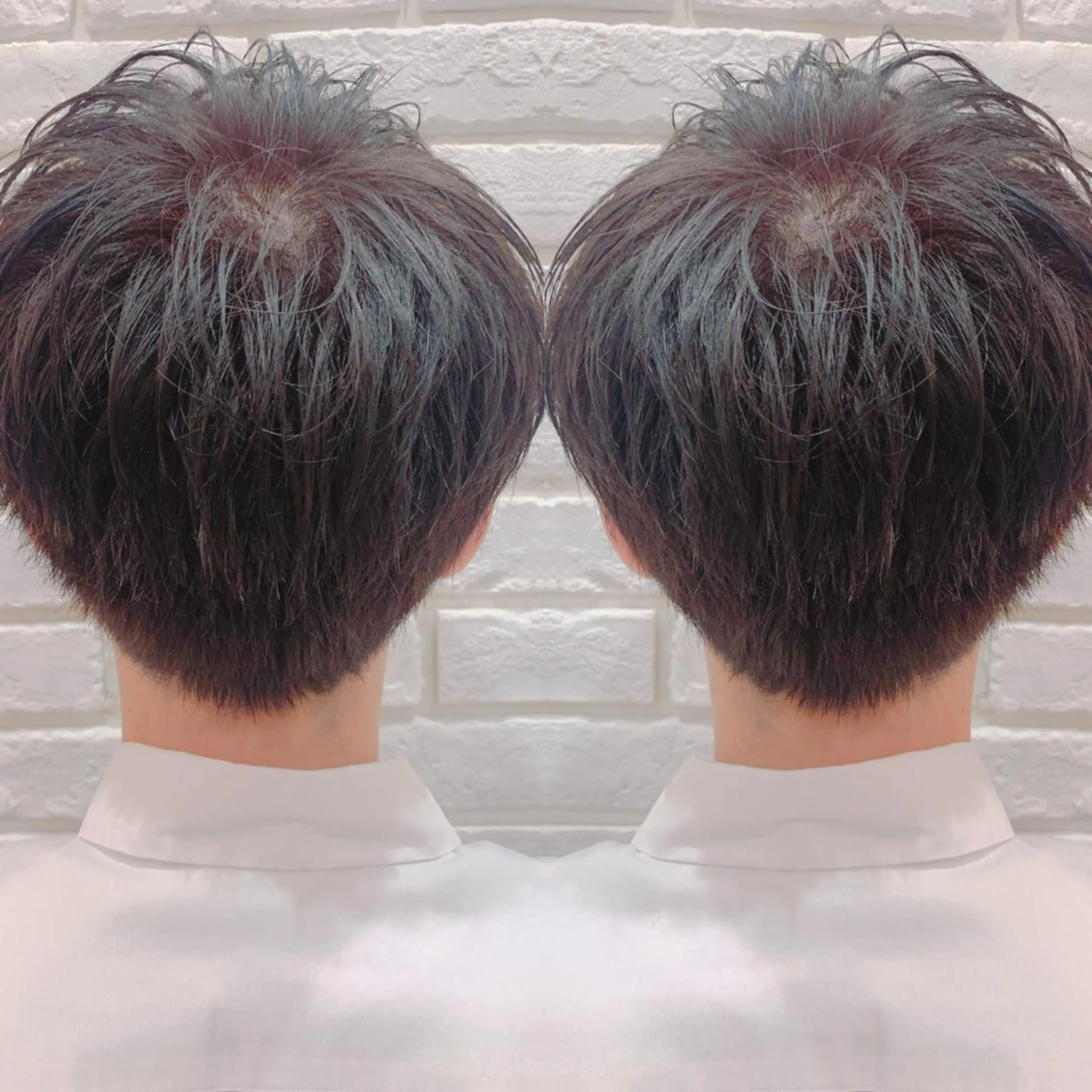 ショート カラー メンズ カット 店長✨レイヤー✖️ 髪質改善✖️韓国ヘアのヘアスタイル
