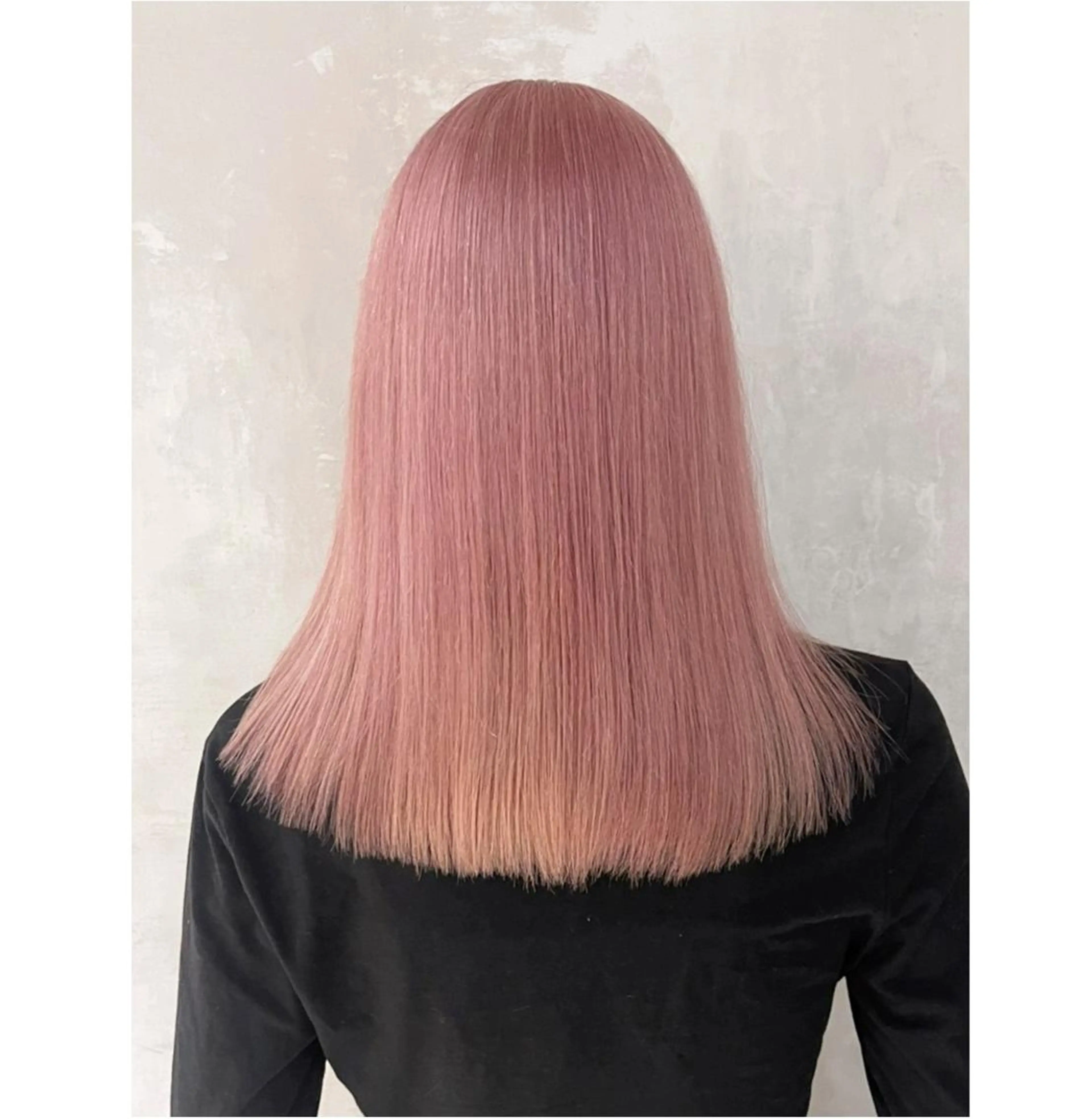 カラー パーマ ヘアアレンジ ロング ピンクカラー ロング カット ヘアカラー トリートメント ITbyALBUM 松戸のヘアスタイル