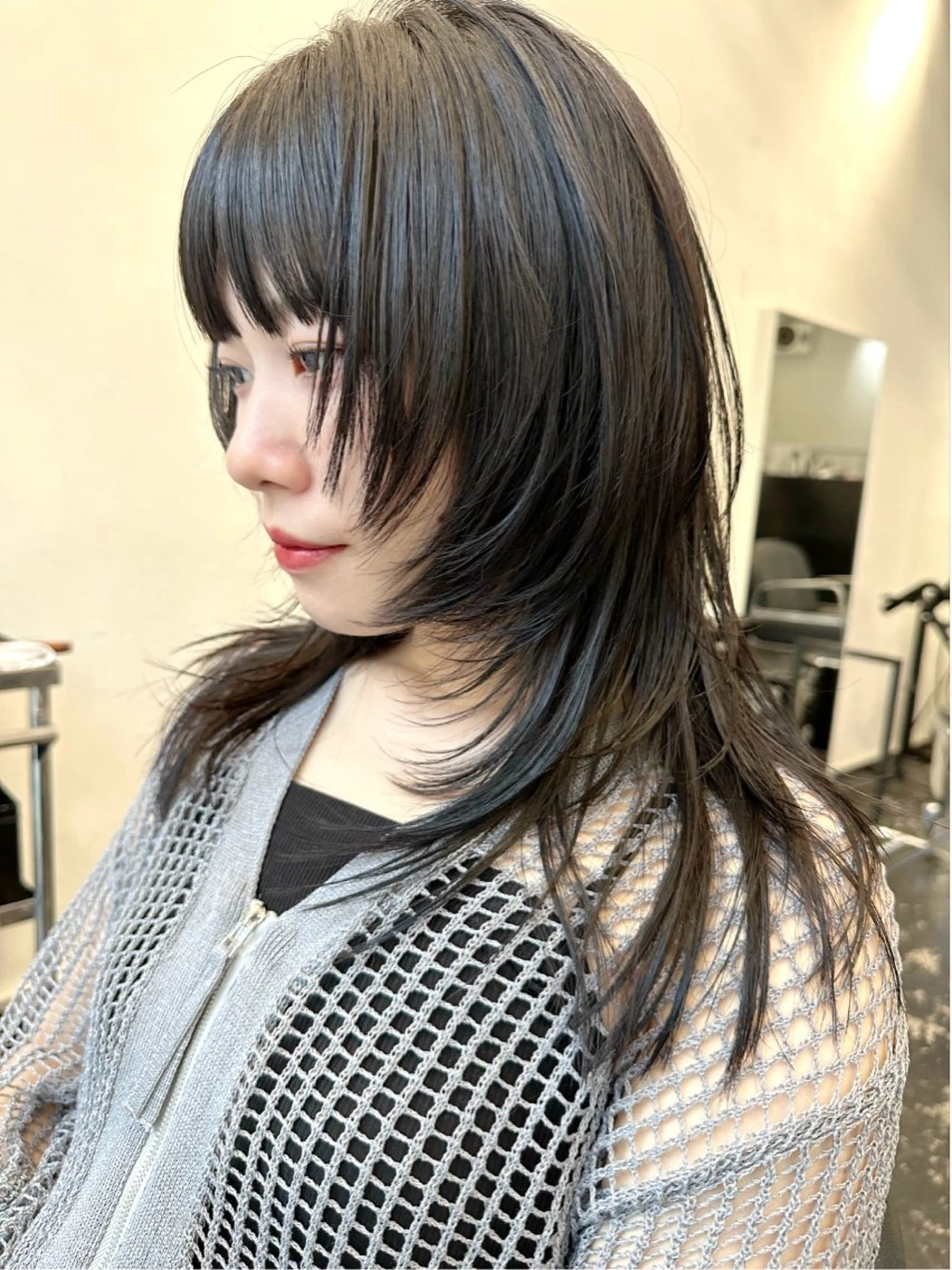 セミロング カラー カット ヘアカラー レイヤーカット/艶髪 ✨💭KIRARIのヘアスタイル