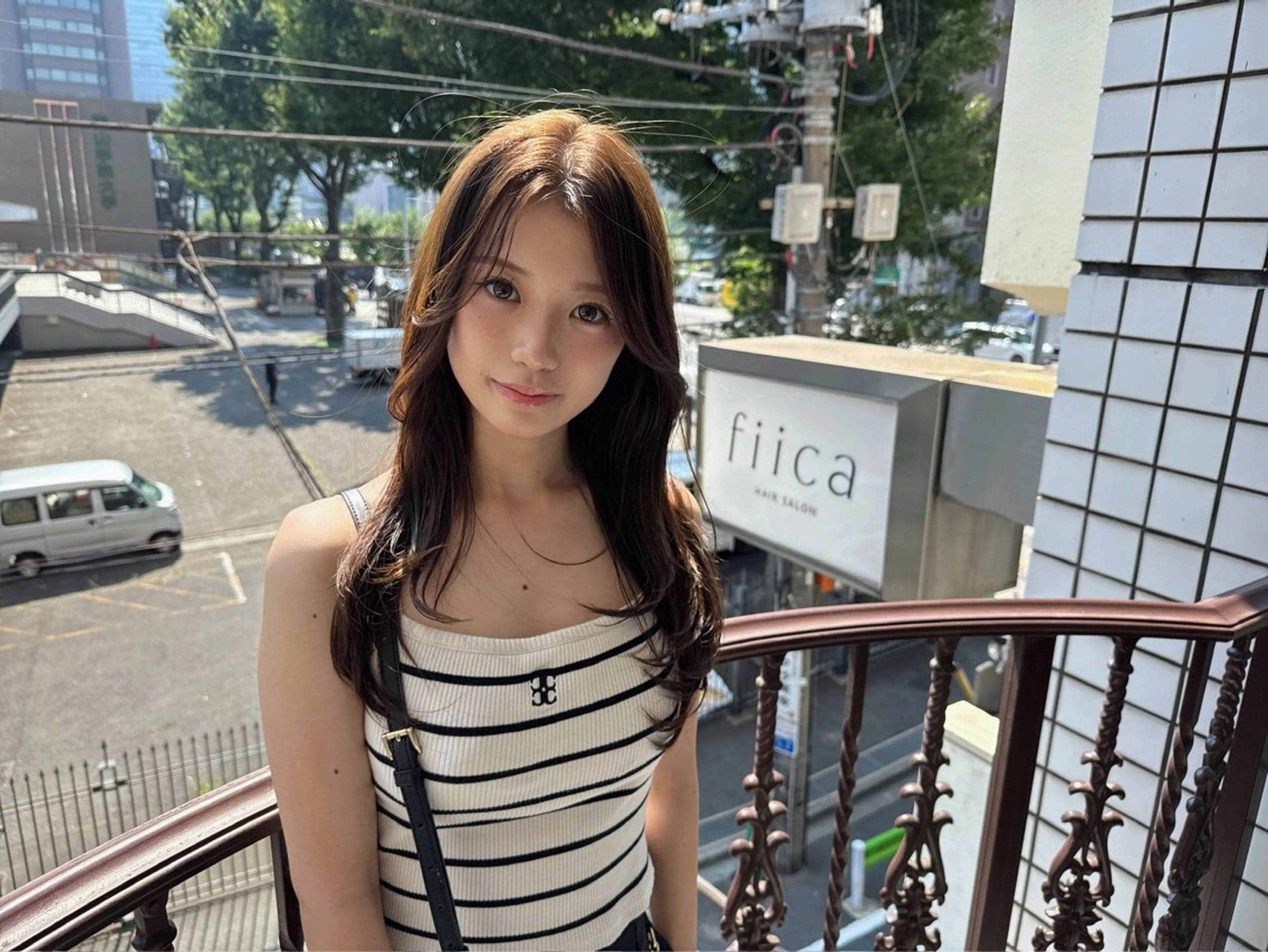 ロング カラー カット 縮毛矯正 トリートメント 髪質改善✨艶髪✨ レイヤーカット 田畑のヘアスタイル