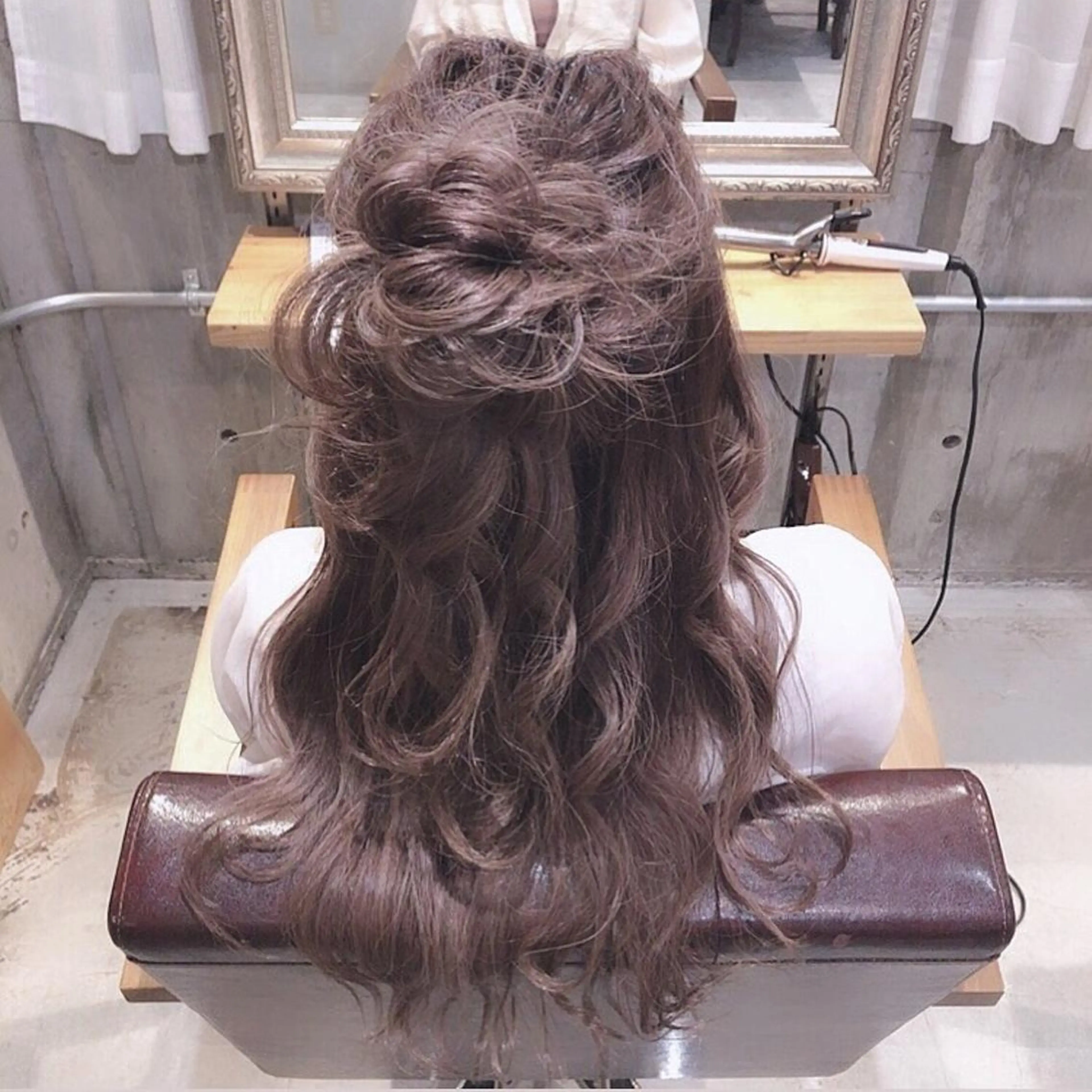 ロング ヘアアレンジ ハーフアップ 韓国風ヘア♥ nonoのヘアスタイル
