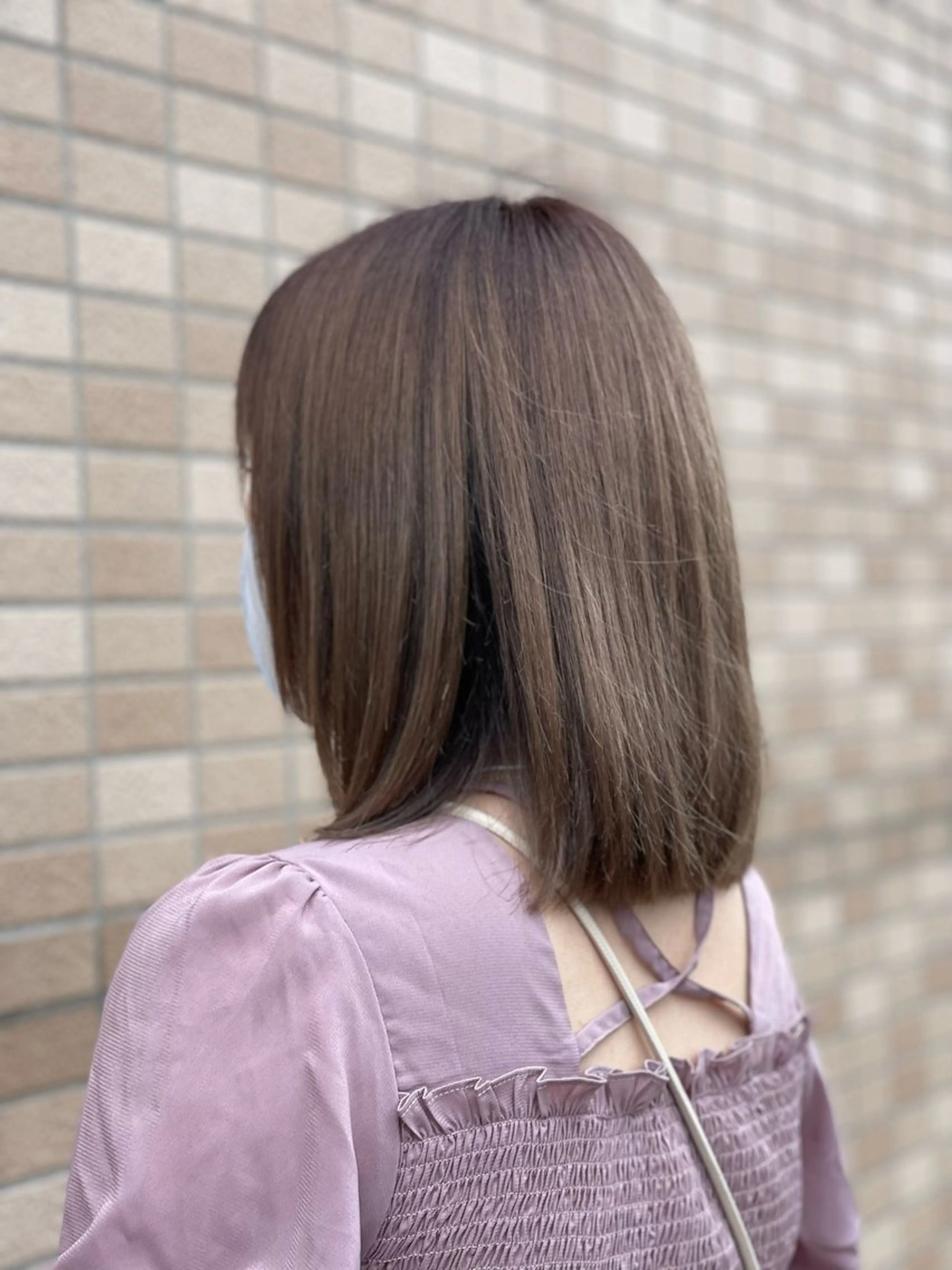 ミディアム hum立川 水野由香のヘアスタイル