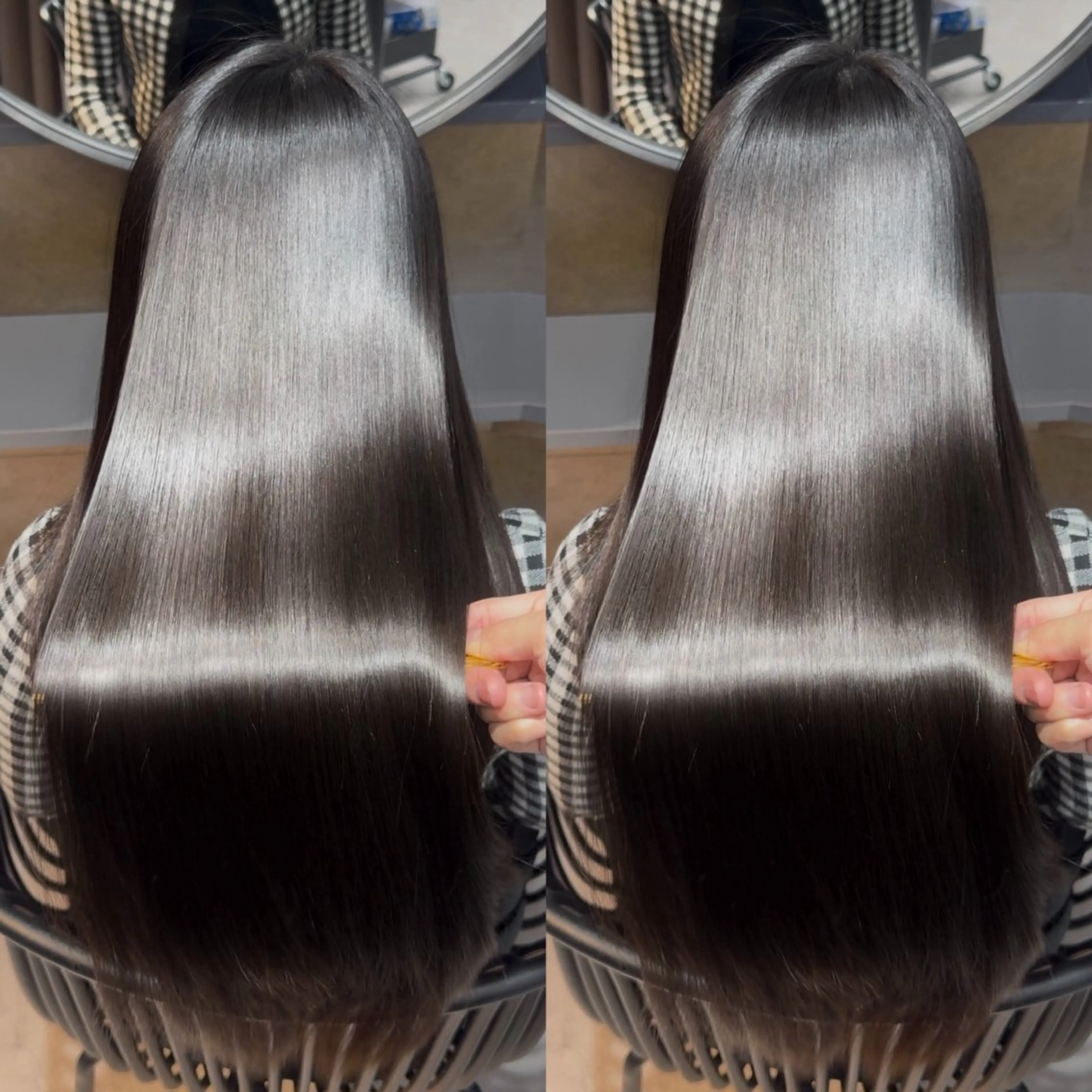 ロング カラー カット ヘアカラー 縮毛矯正 トリートメント 髪質改善/美髪矯正 艶髪/Takutoのヘアスタイル