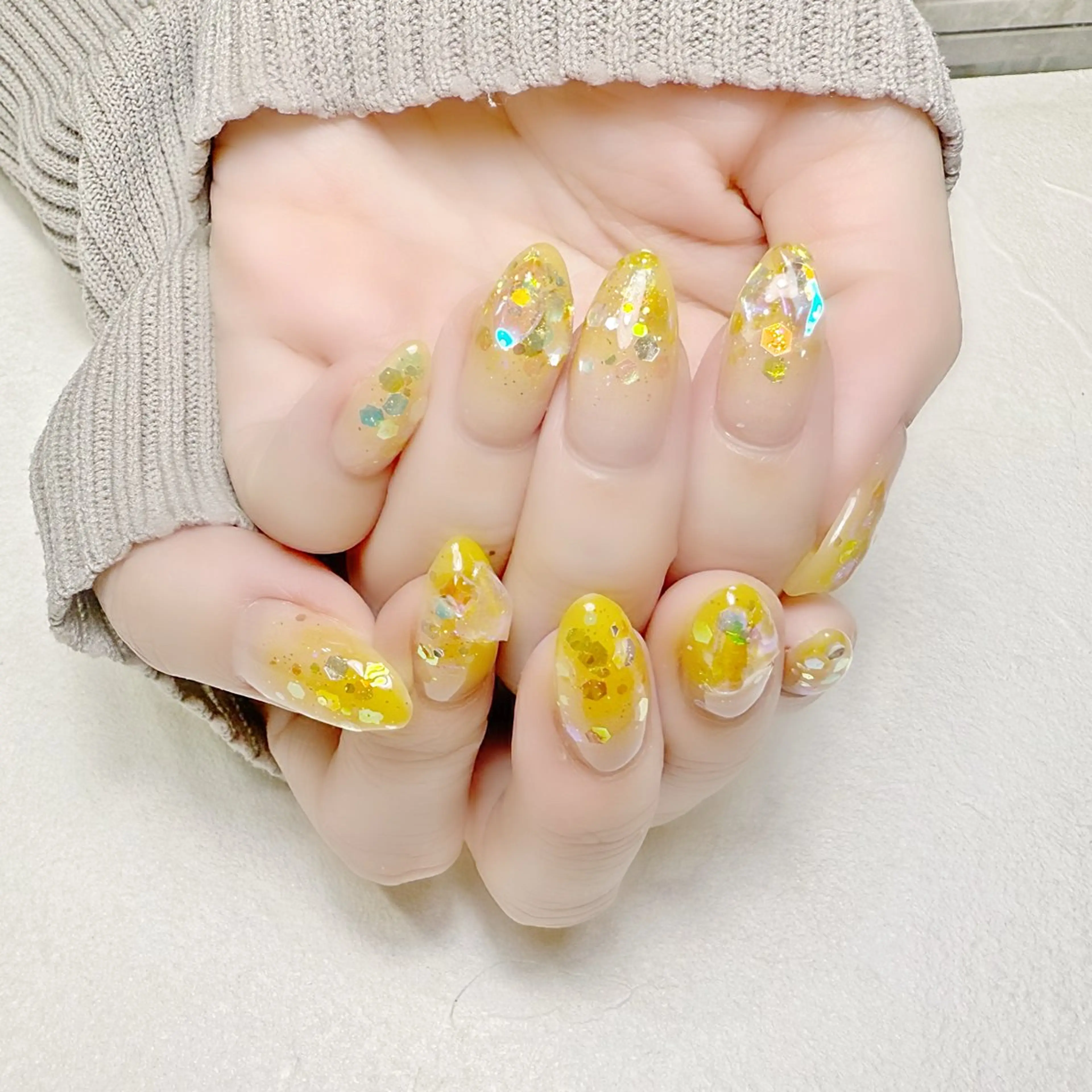 ネイル グラデーション 氷ネイル・うるうるネイル 夏ネイル rouse nail RISATOのネイルデザイン