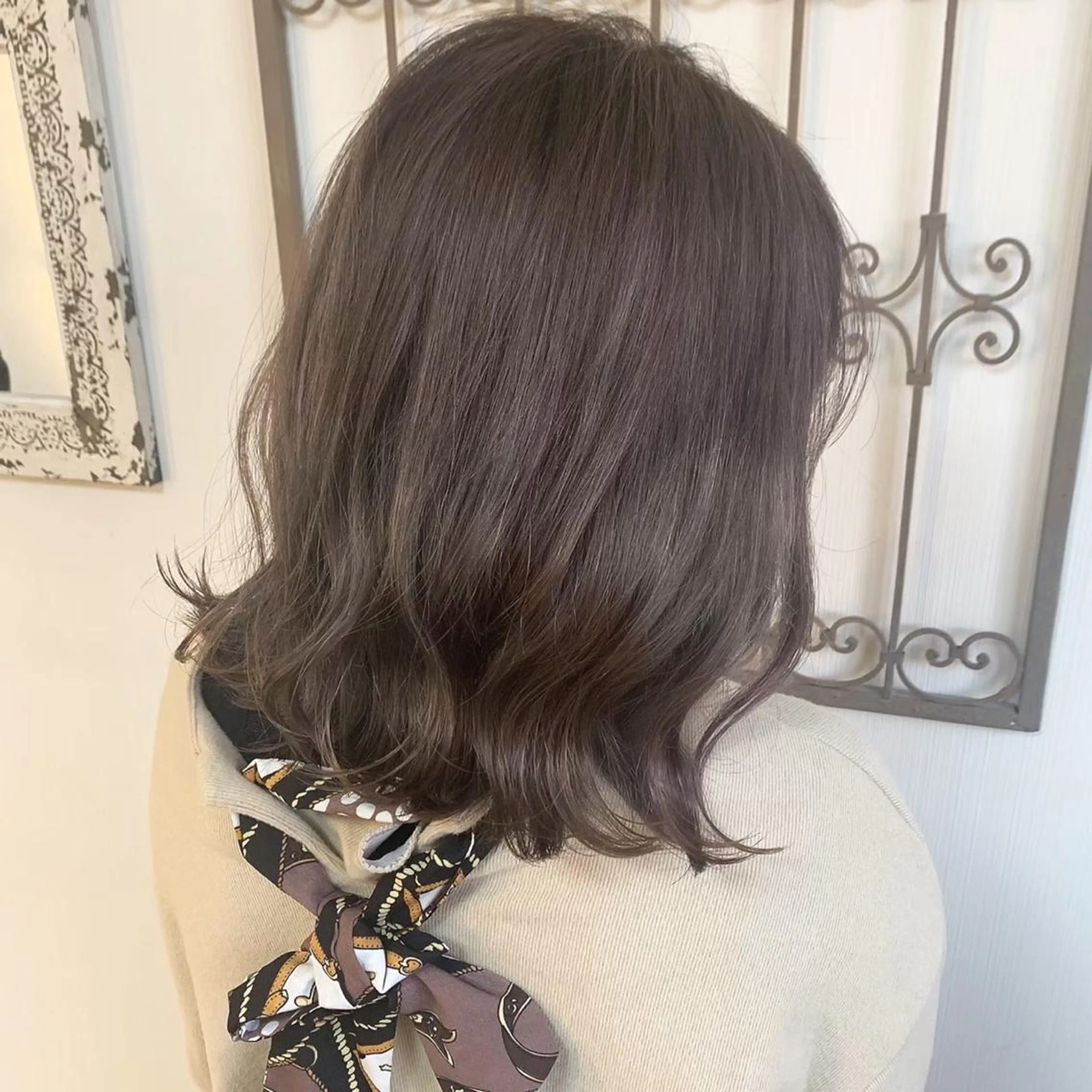 カラー 🩶韓国艶髪🇰🇷 下本夕綺のヘアスタイル