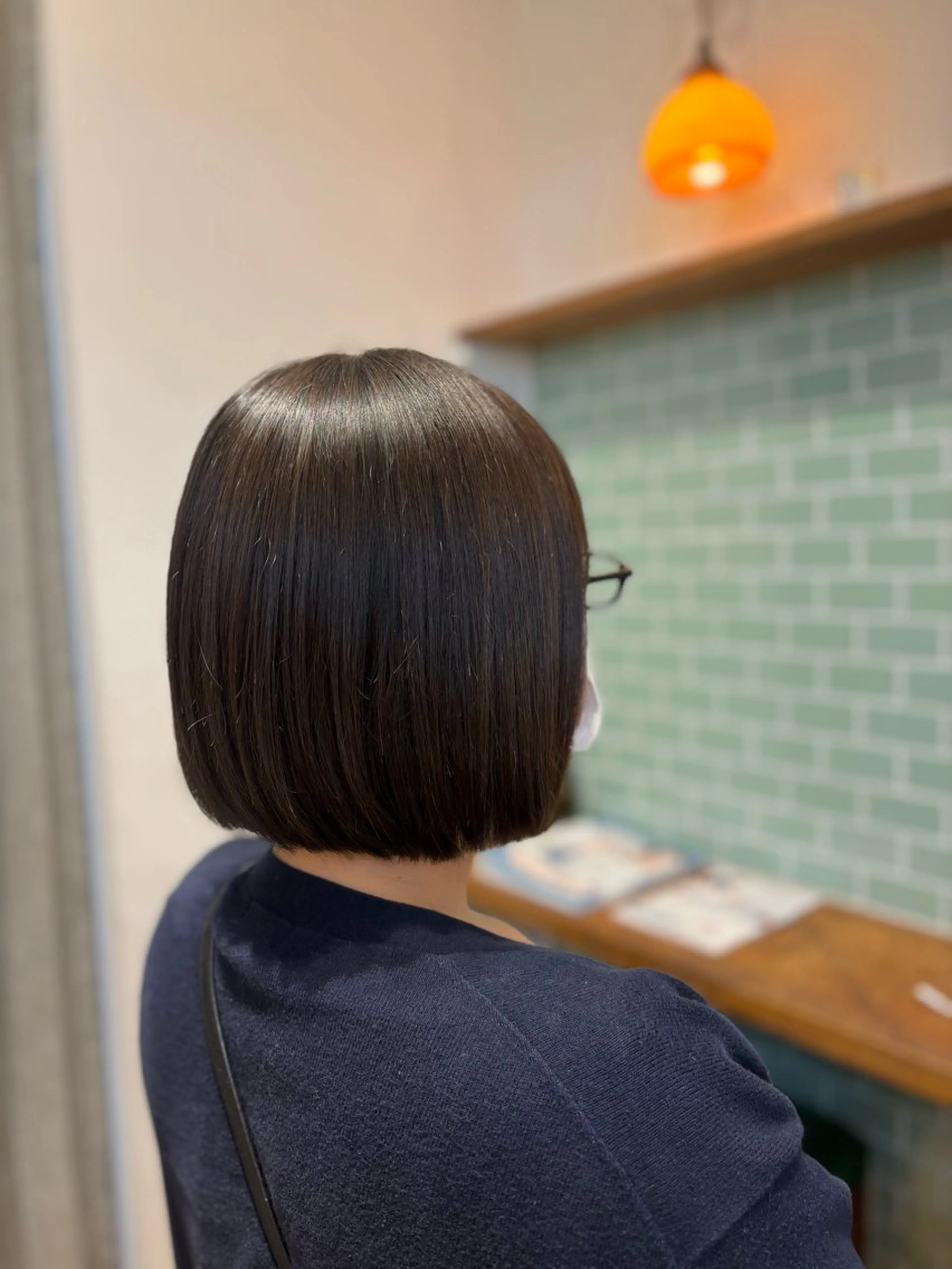 ミディアム ボブ カネコ ナナミのヘアスタイル