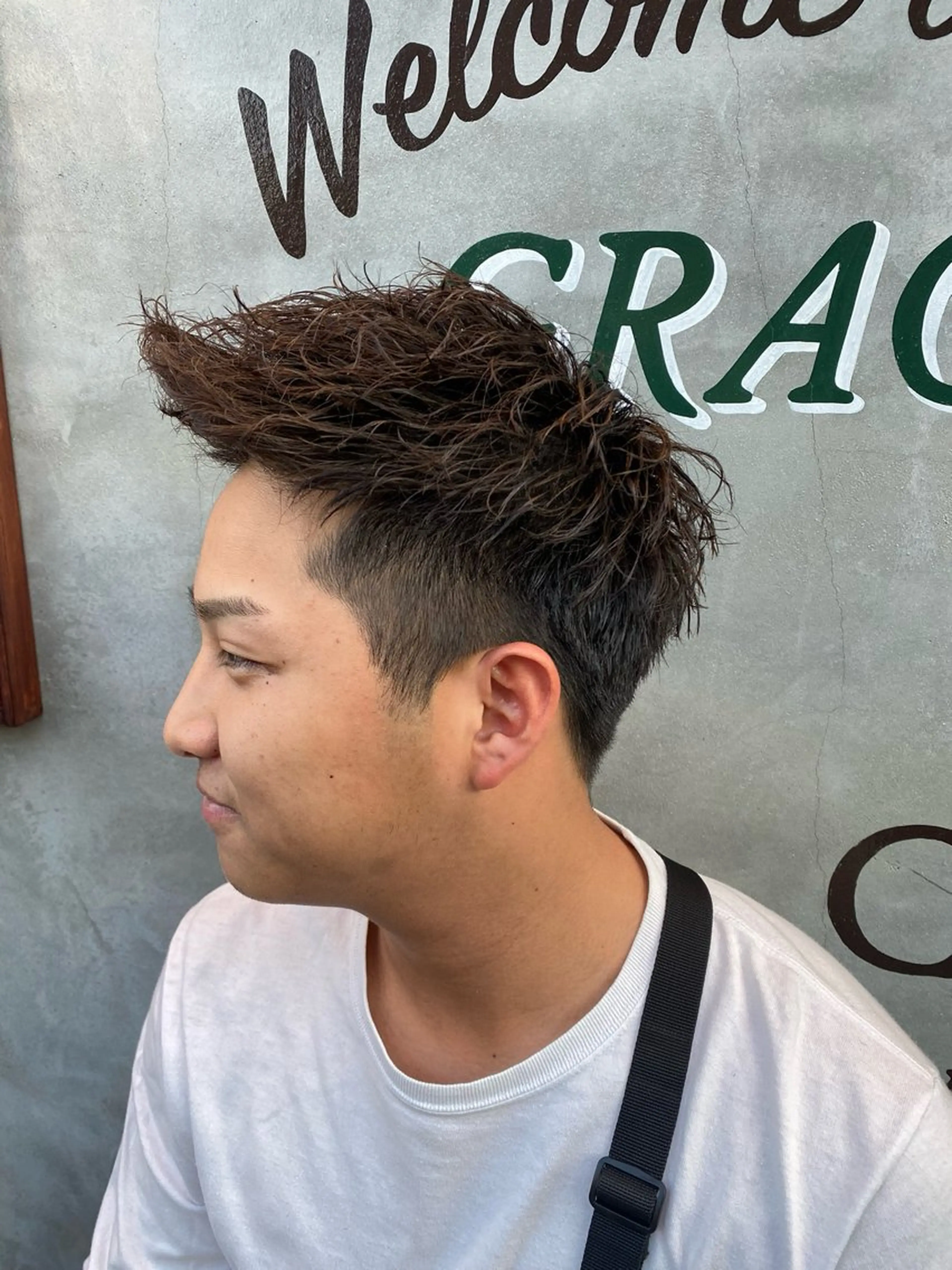 ショート パーマ メンズ 刈り上げ カット メンズカット/パーマ 福島区SOSOのヘアスタイル