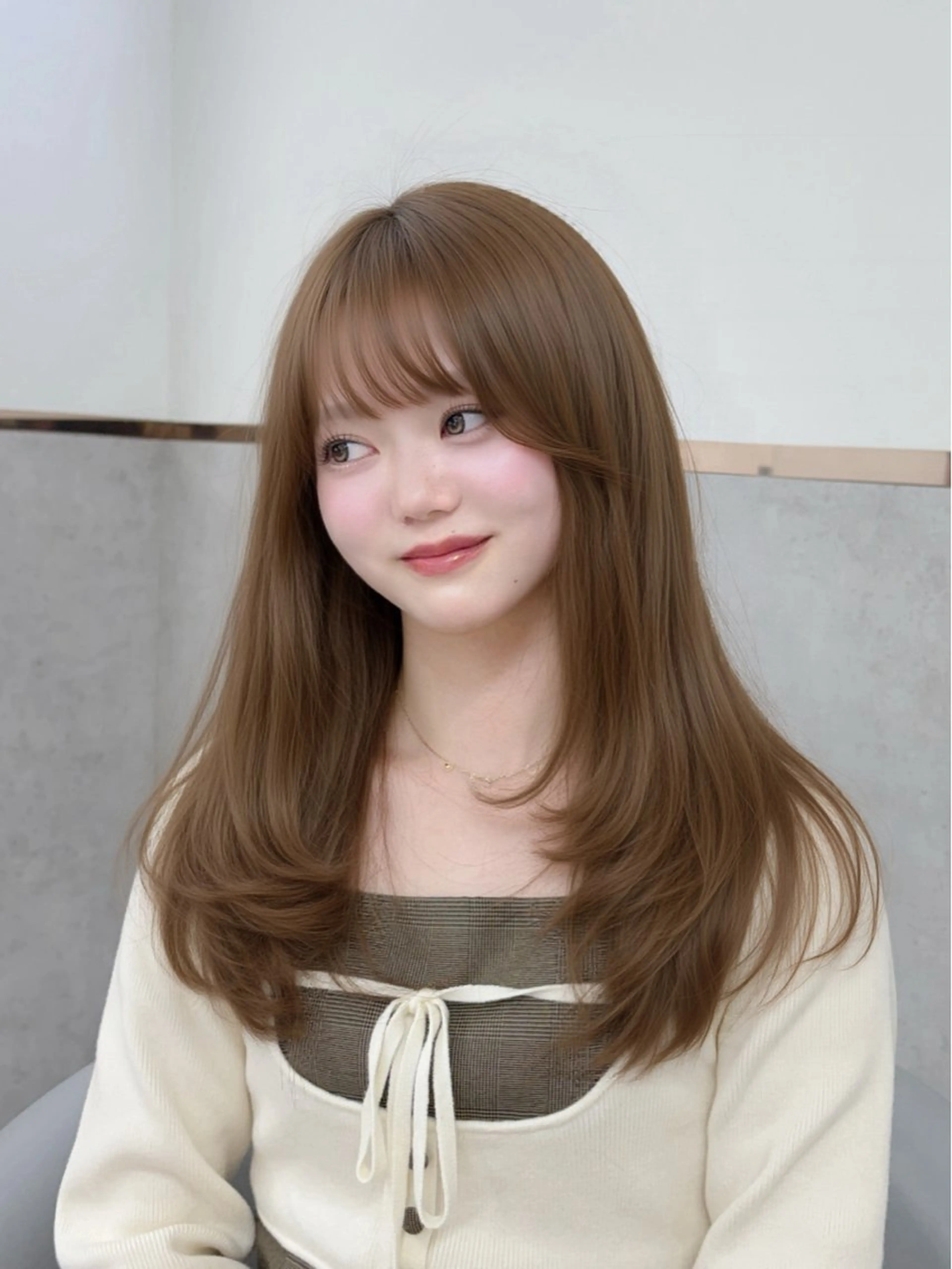 ロング カット ヘアカラー トリートメント 似合わせレイヤー / minami ⟡.·のヘアスタイル