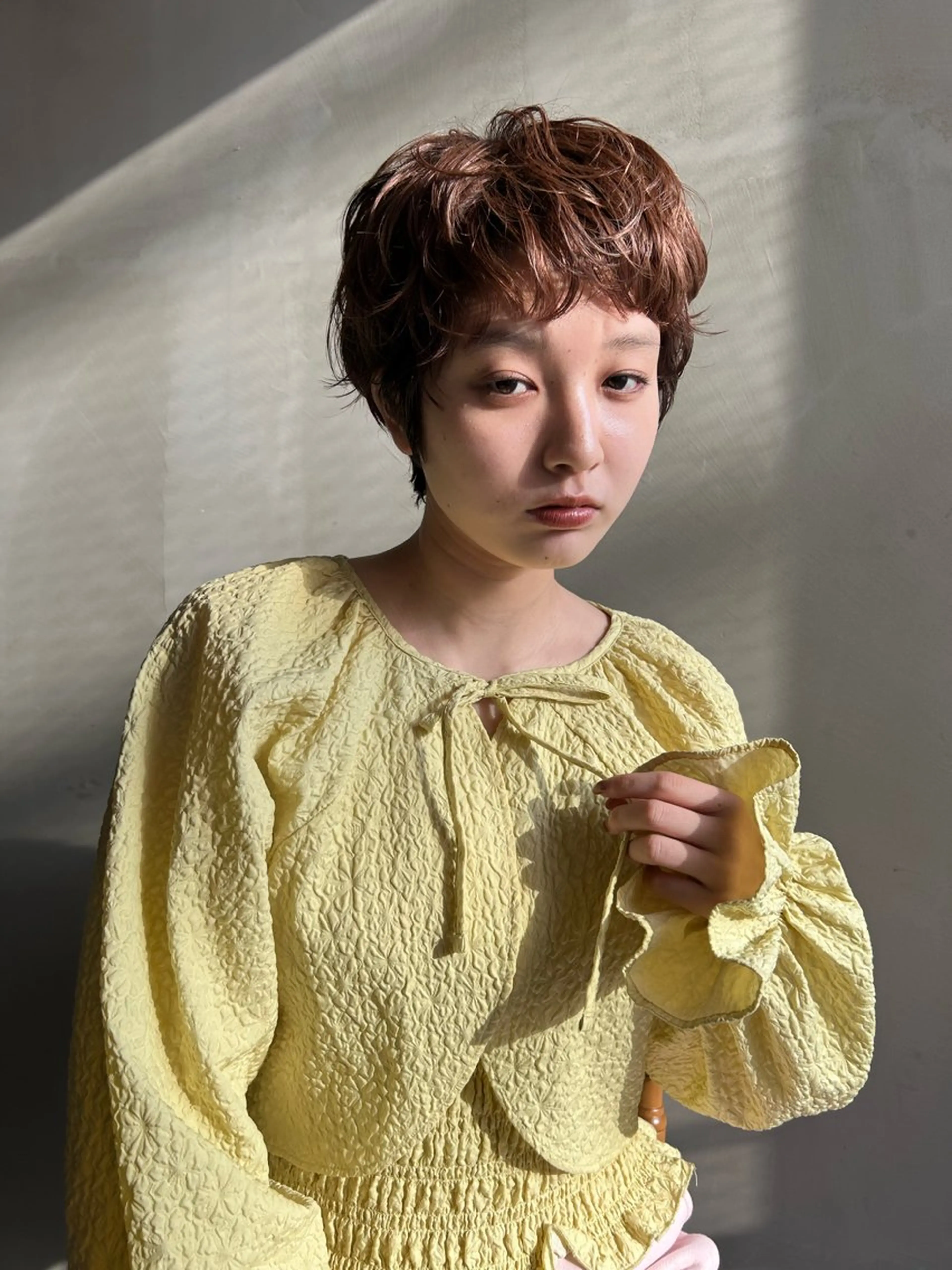 ショート カラー カット ヘアカラー トリートメント ショート/ボブ/ 心斎橋/宮脇美奈のヘアスタイル