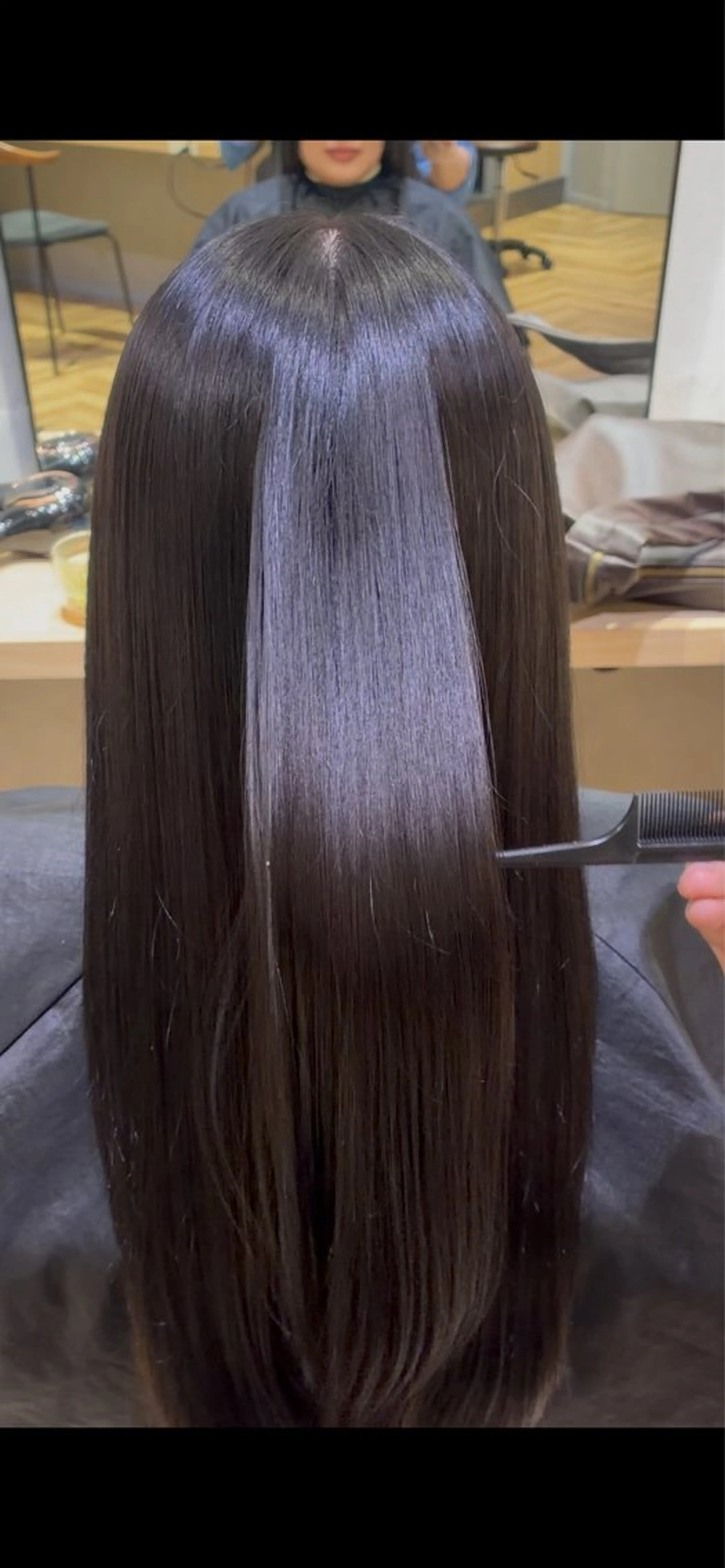 ロング カラー グレージュ シアーグレージュ タケノウチ アユムのヘアスタイル