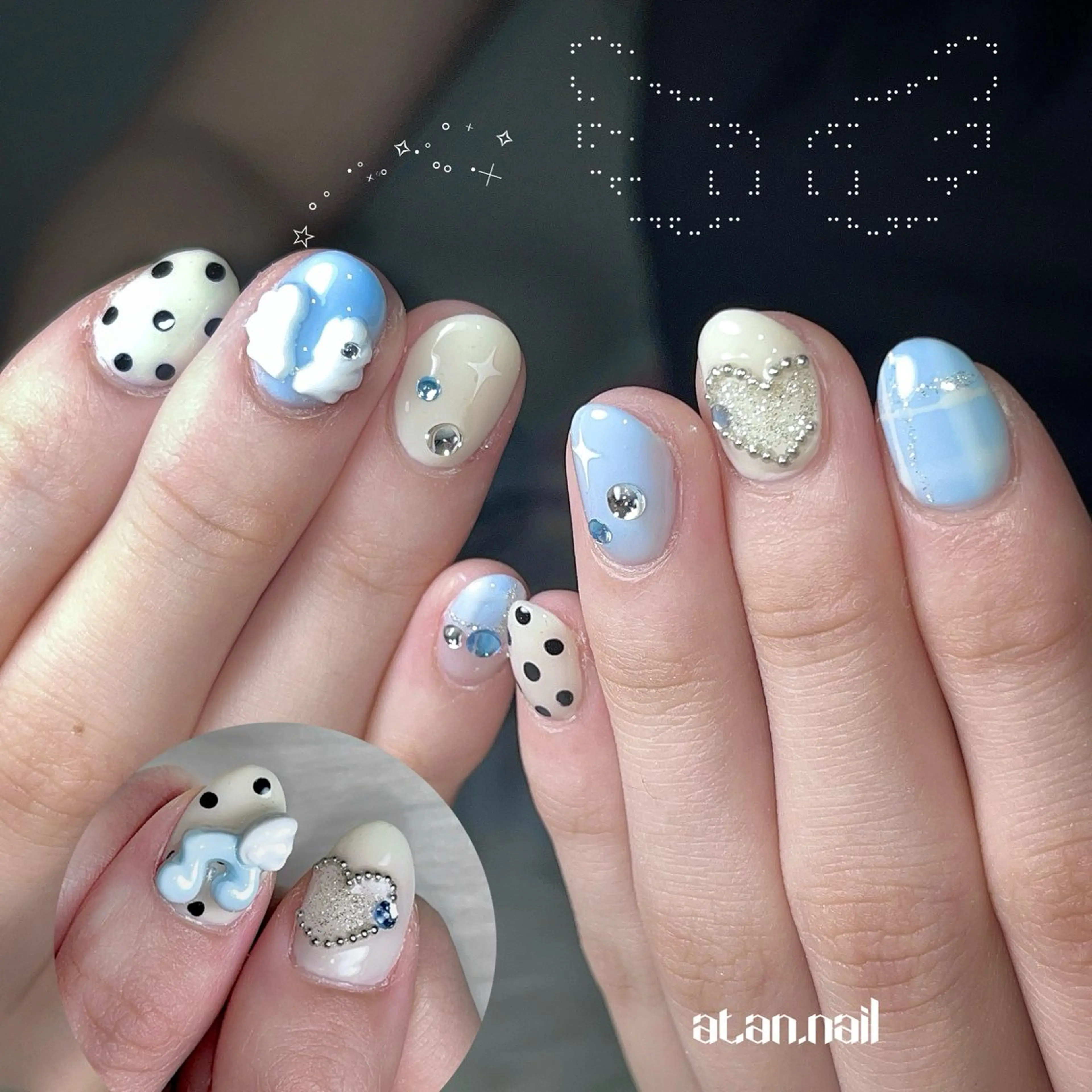 ネイル 韓国ネイル ラメ(グリッター) 持ち込み ハンドネイル 🐕‍🦺Yappy 💗A-tanのネイルデザイン