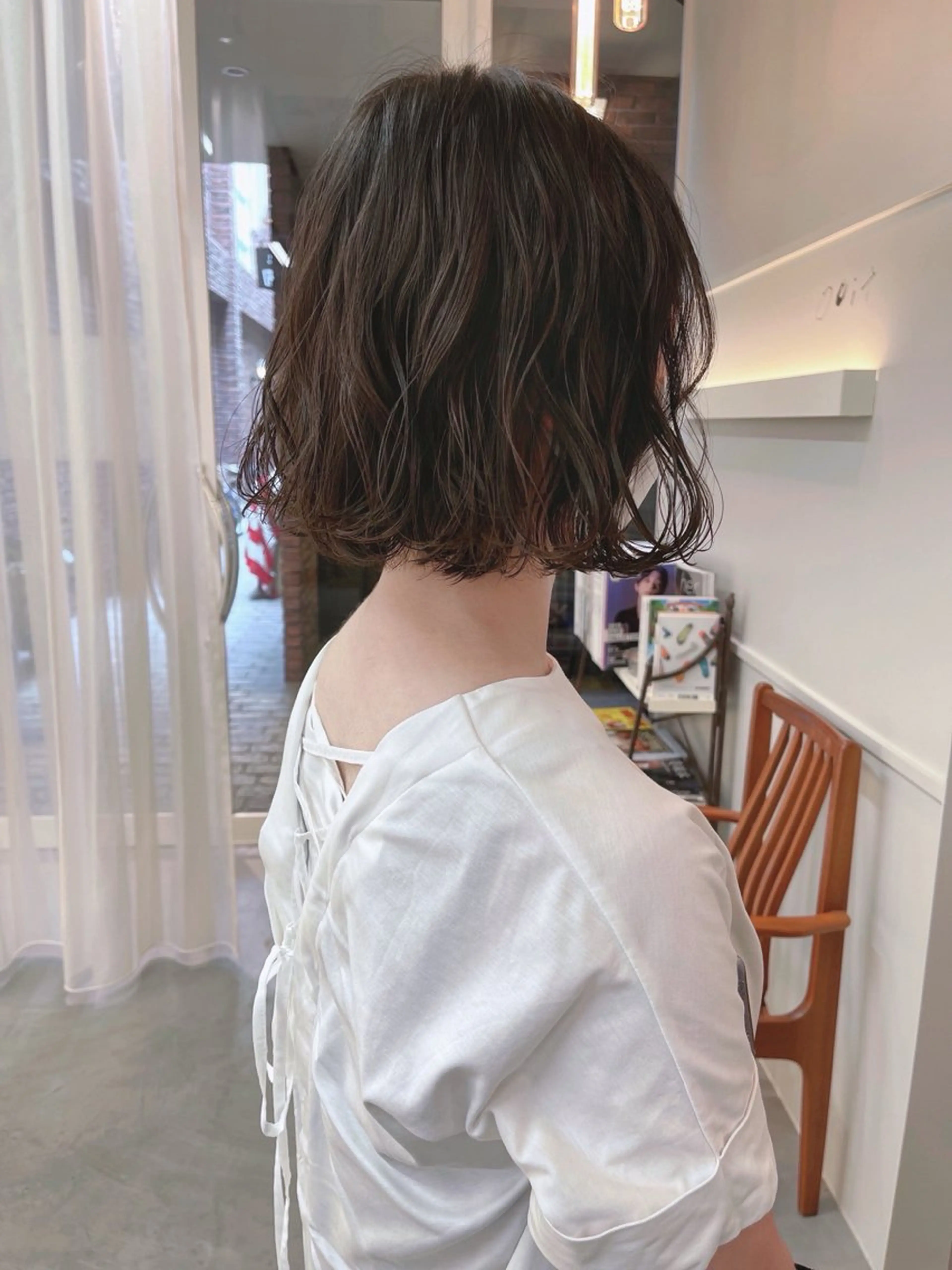 ショート カラー パーマ ボブ カット ヘアカラー パーマ トリートメント ooit 【オーイット】のヘアスタイル