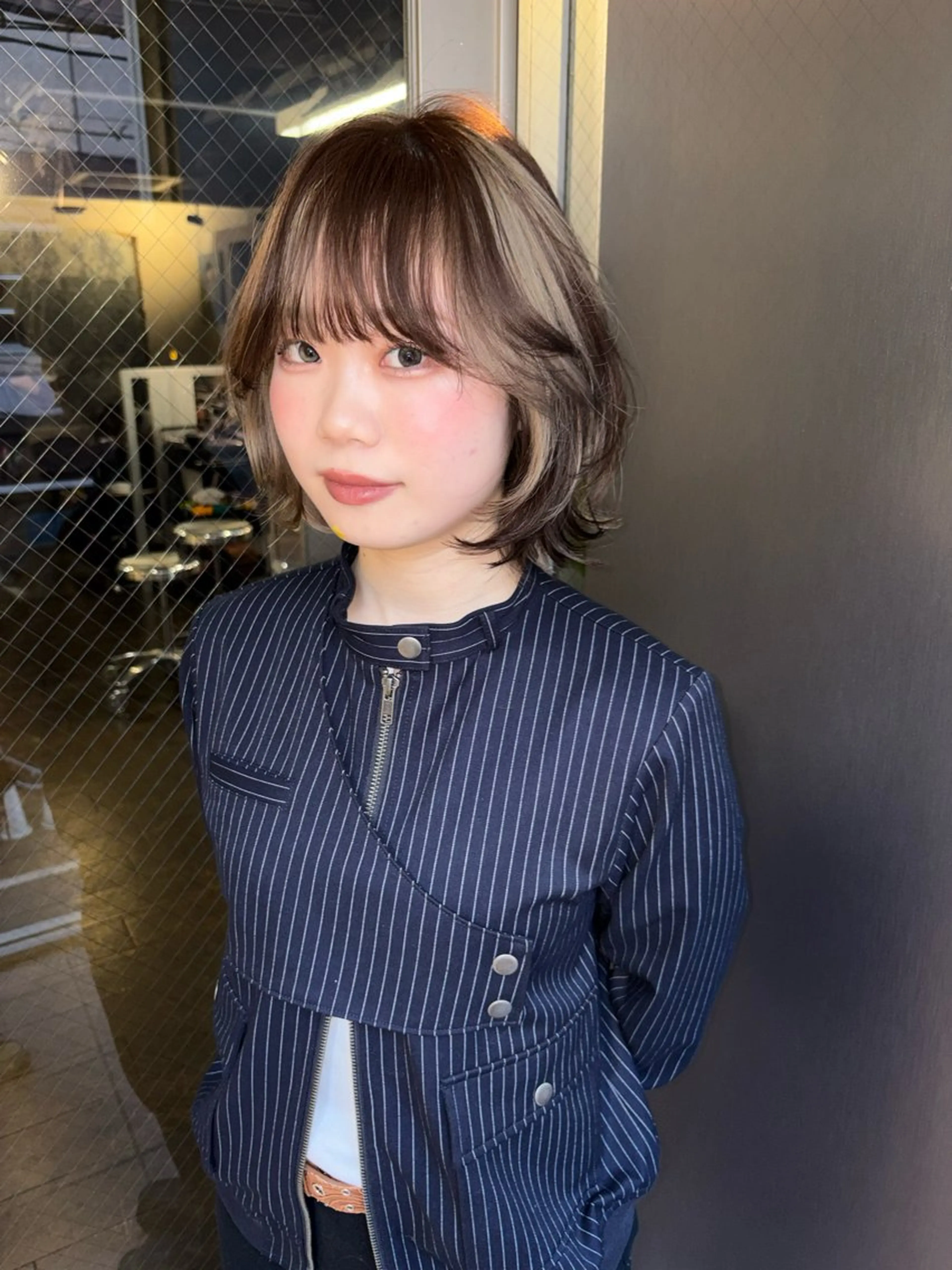ショート カラー カット ヘアカラー 心斎橋/デザインカラ ー/海外風/ナツミのヘアスタイル