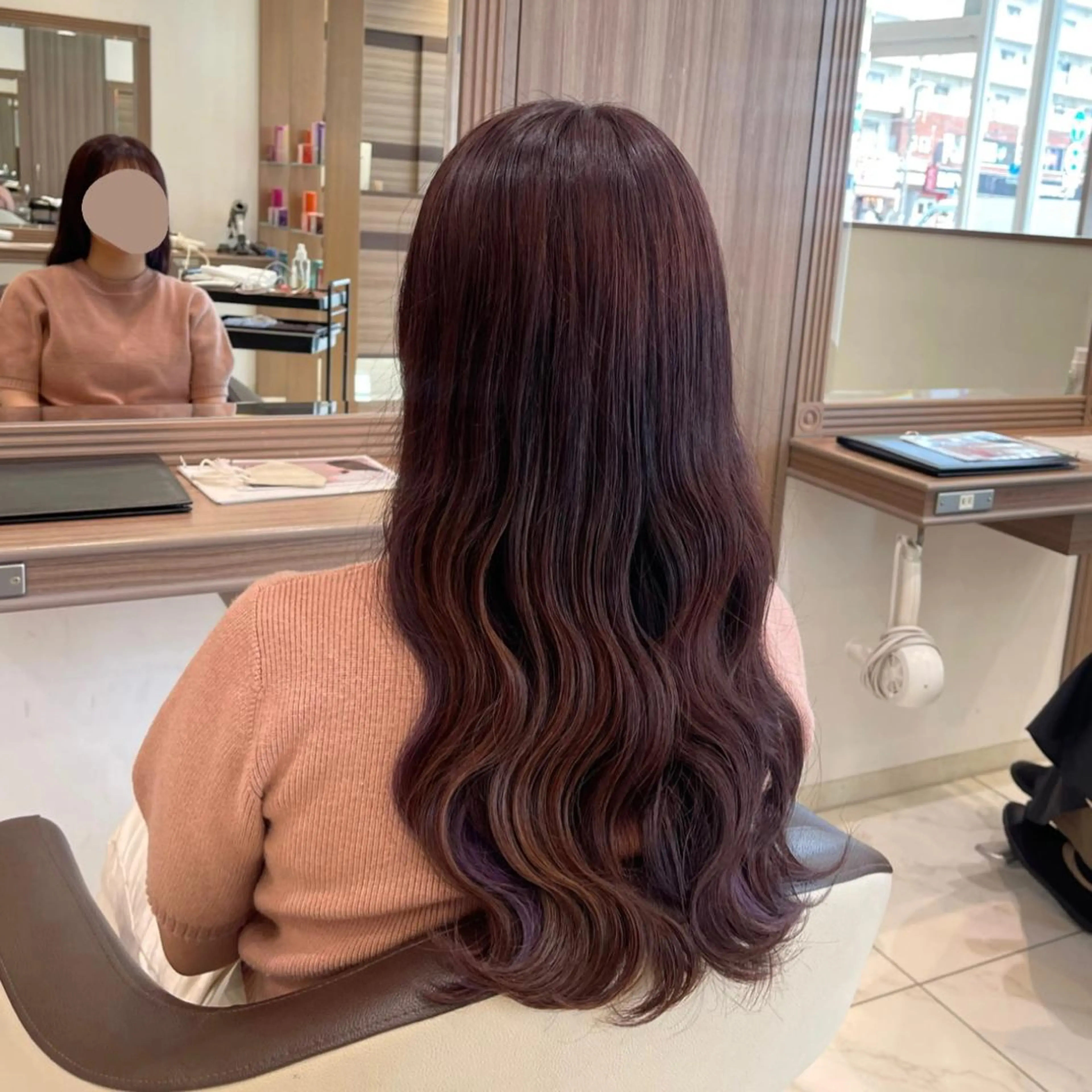ロング カラー ブリーチ ブリーチなしカラー 𓍯暖色/韓国風 田中沙羅‎𓍯のヘアスタイル