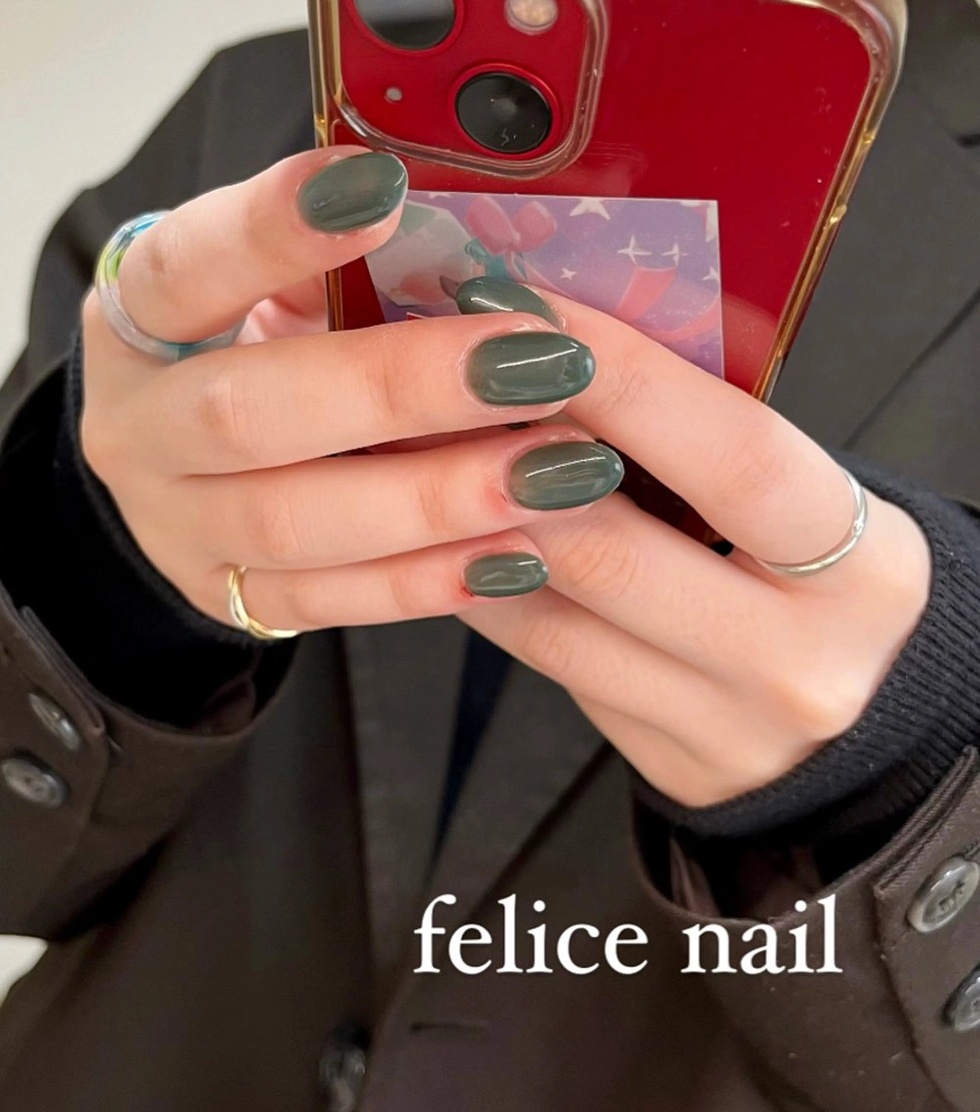 ネイル グリーン felice nailのネイルデザイン