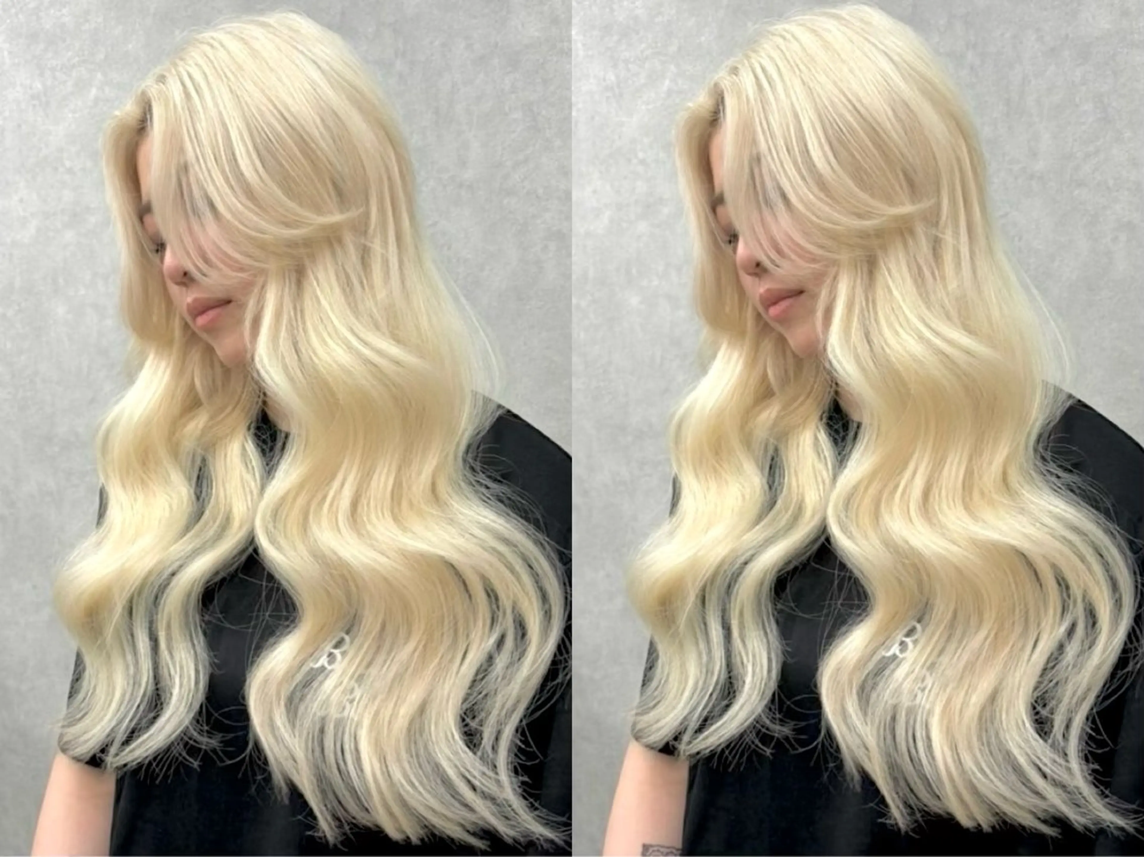 ブリーチ＋カラー＋最高品質シールエクステ40枚（3回使える20%オフ券プレゼント中🤍）の写真