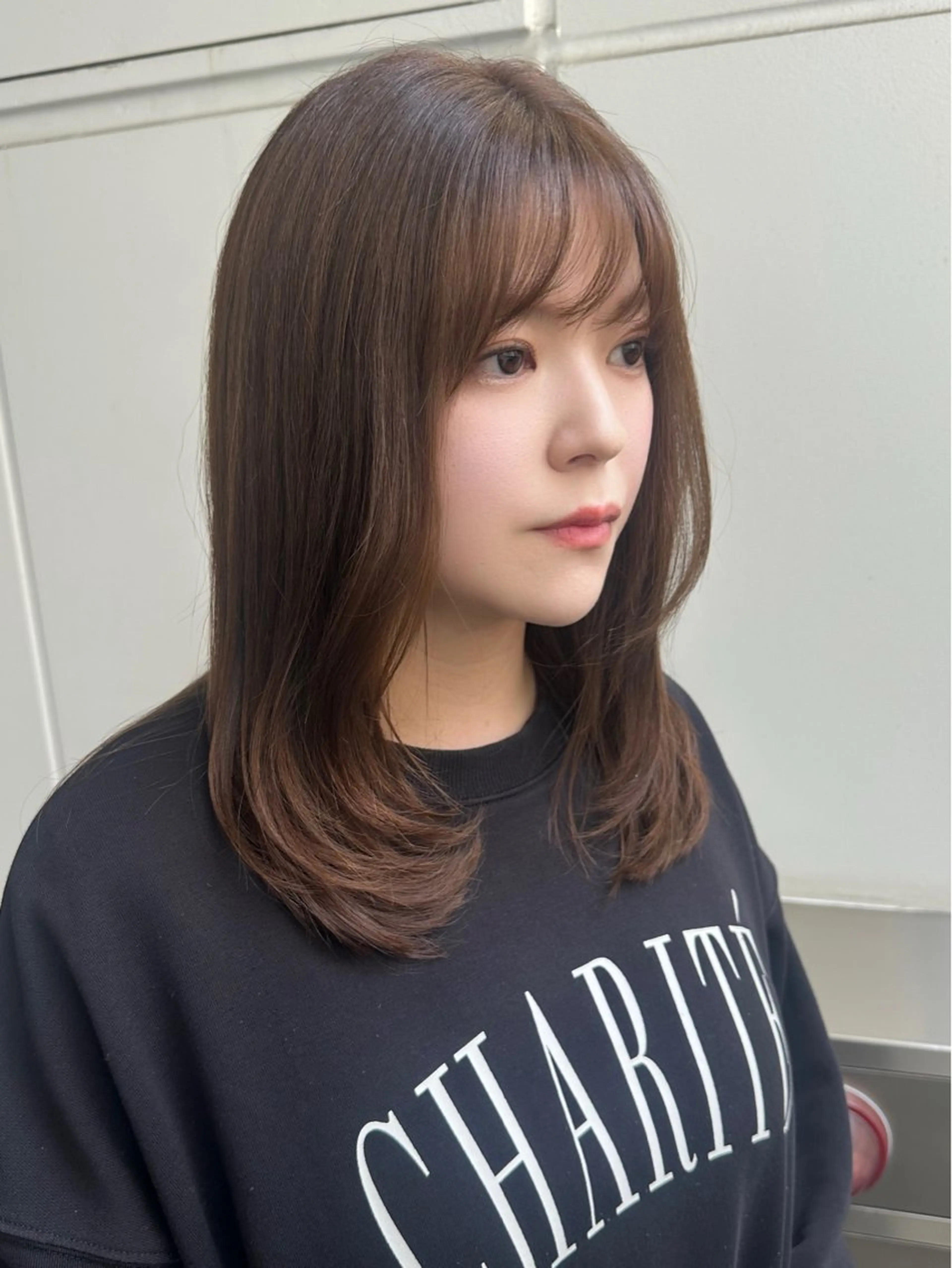 セミロング レイヤーカット ローレイヤー VIVIE【ヴィヴィ】所属・髪質改善/韓国風 レイヤー/田村祐樹のヘアスタイル