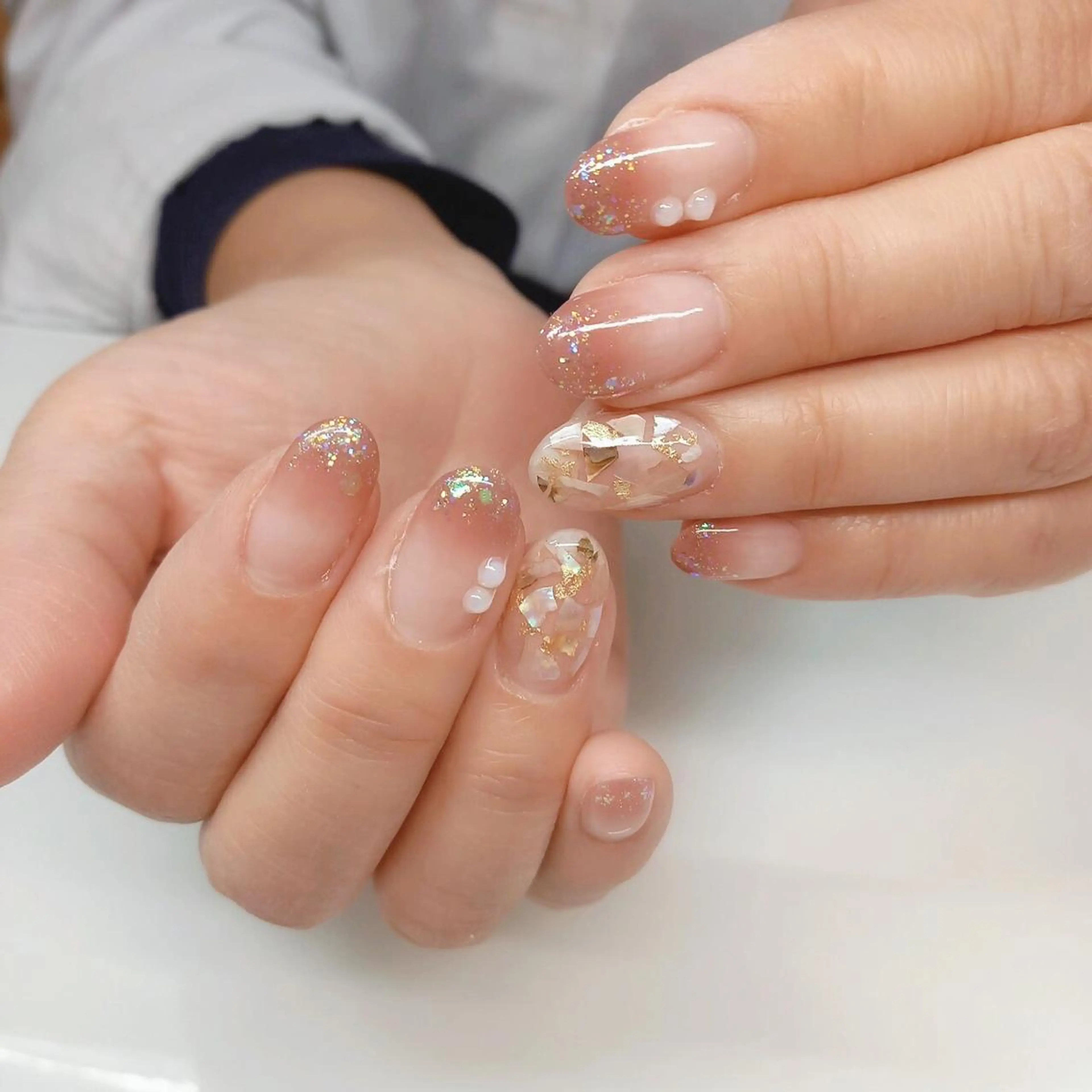 ネイル フットネイル グリーン オフィスネイル ワンカラーネイル Lily Roseスタッフ一同のマツエク・マツパデザイン