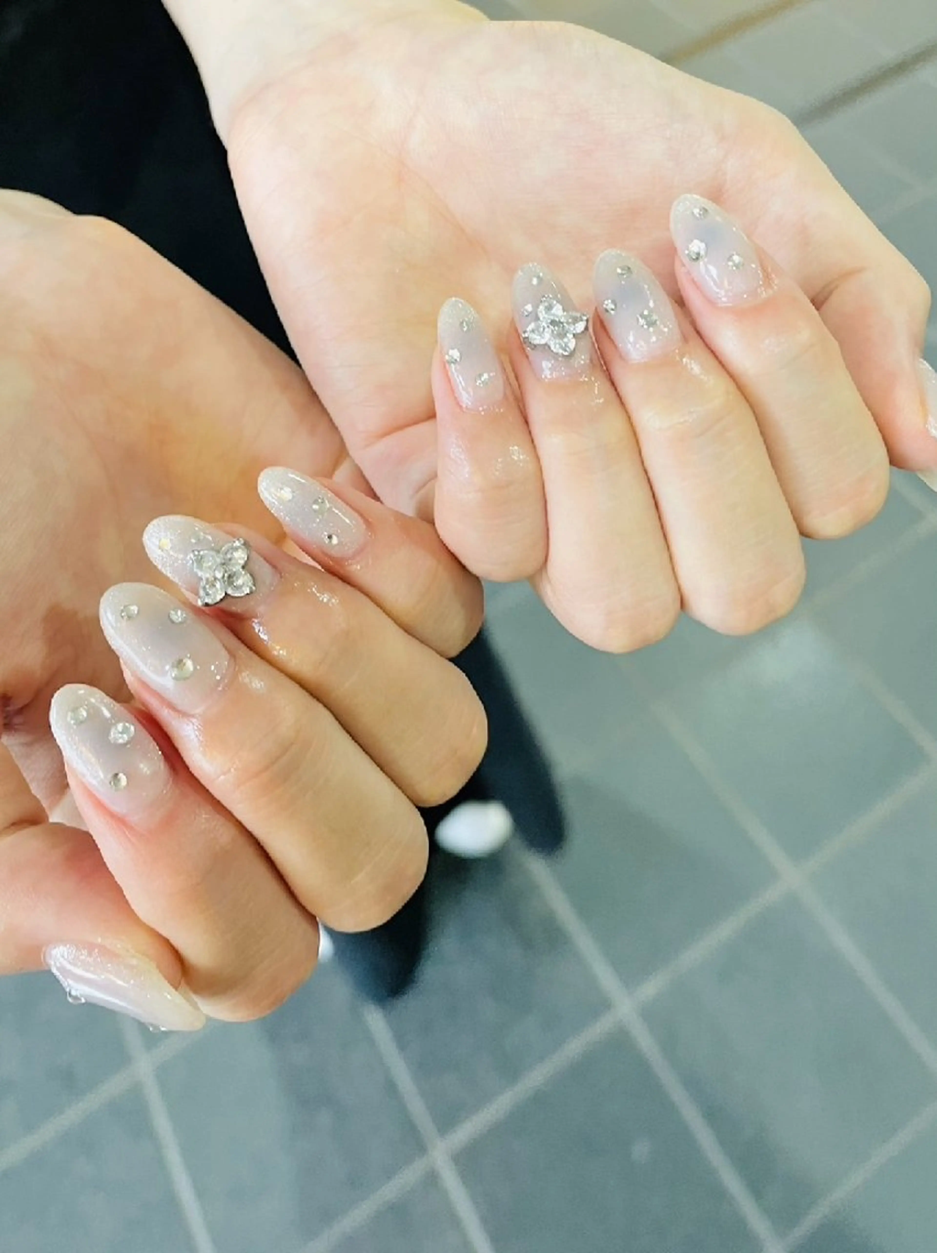 ネイル チークネイル ワンホンネイル ハンドネイル ハンドケア 心斎橋Salon Epokkuのネイルデザイン