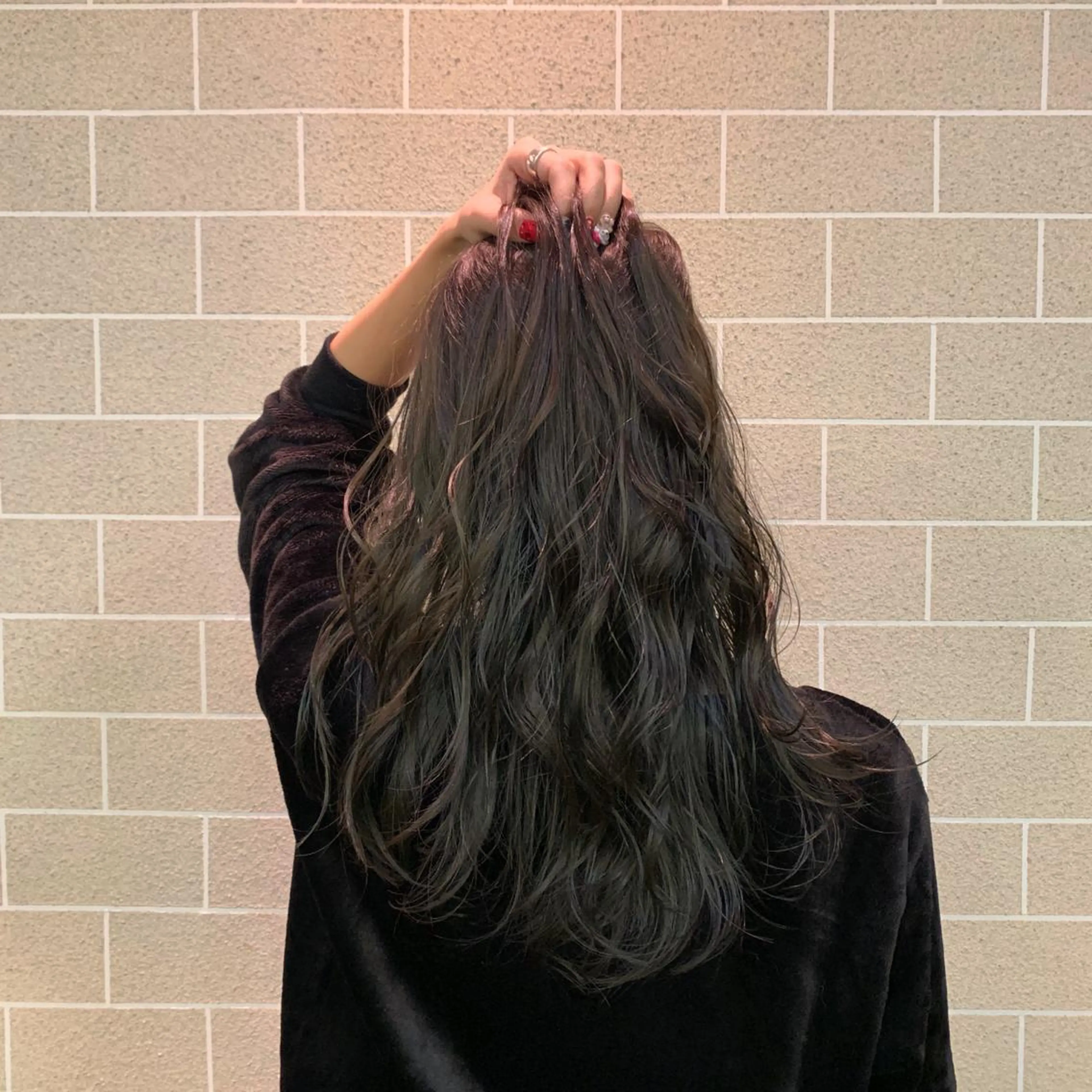 ロング 田中 裕士のヘアスタイル
