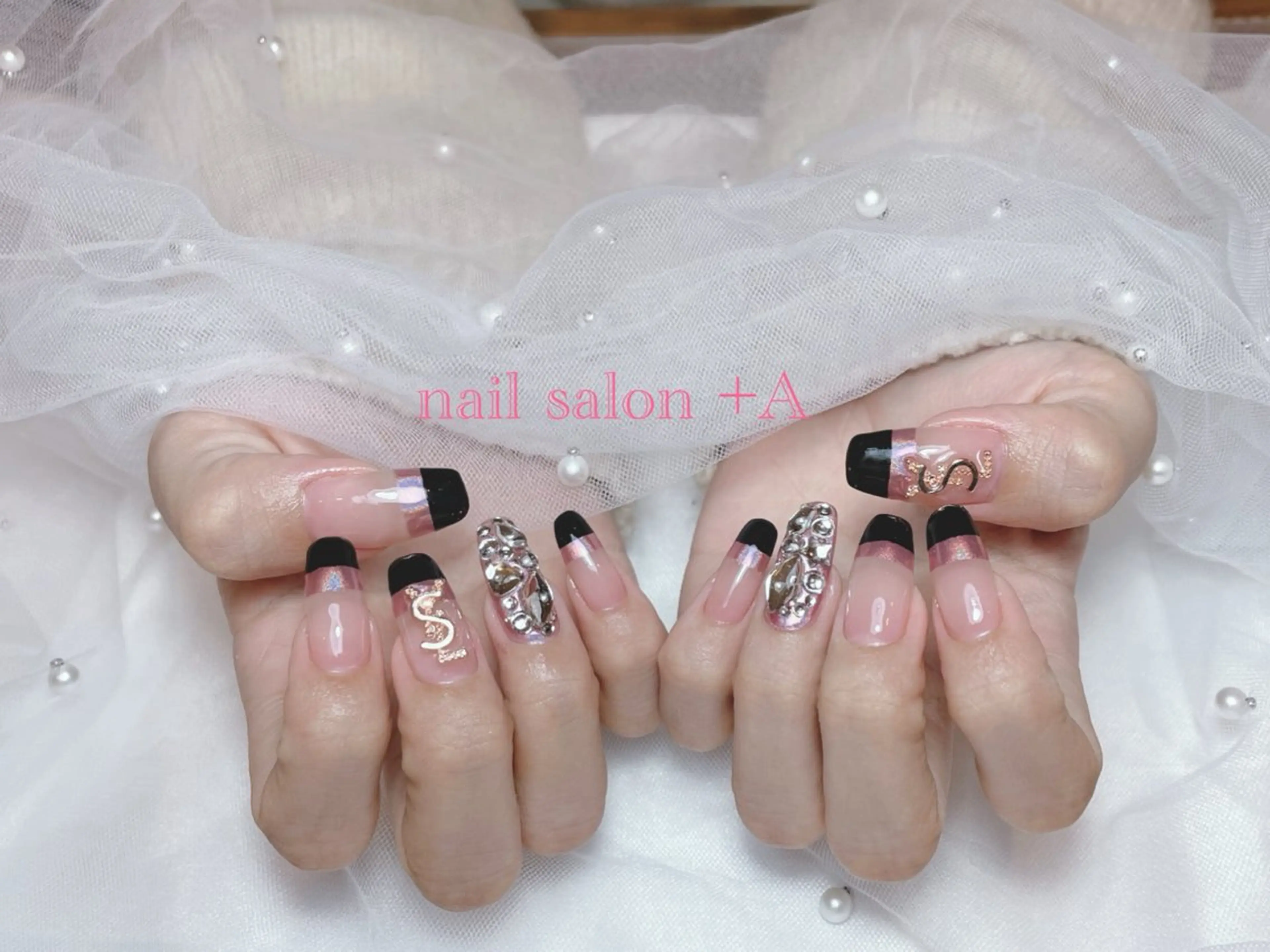 ロング ハンドネイル Nail Salon +Aのネイルデザイン