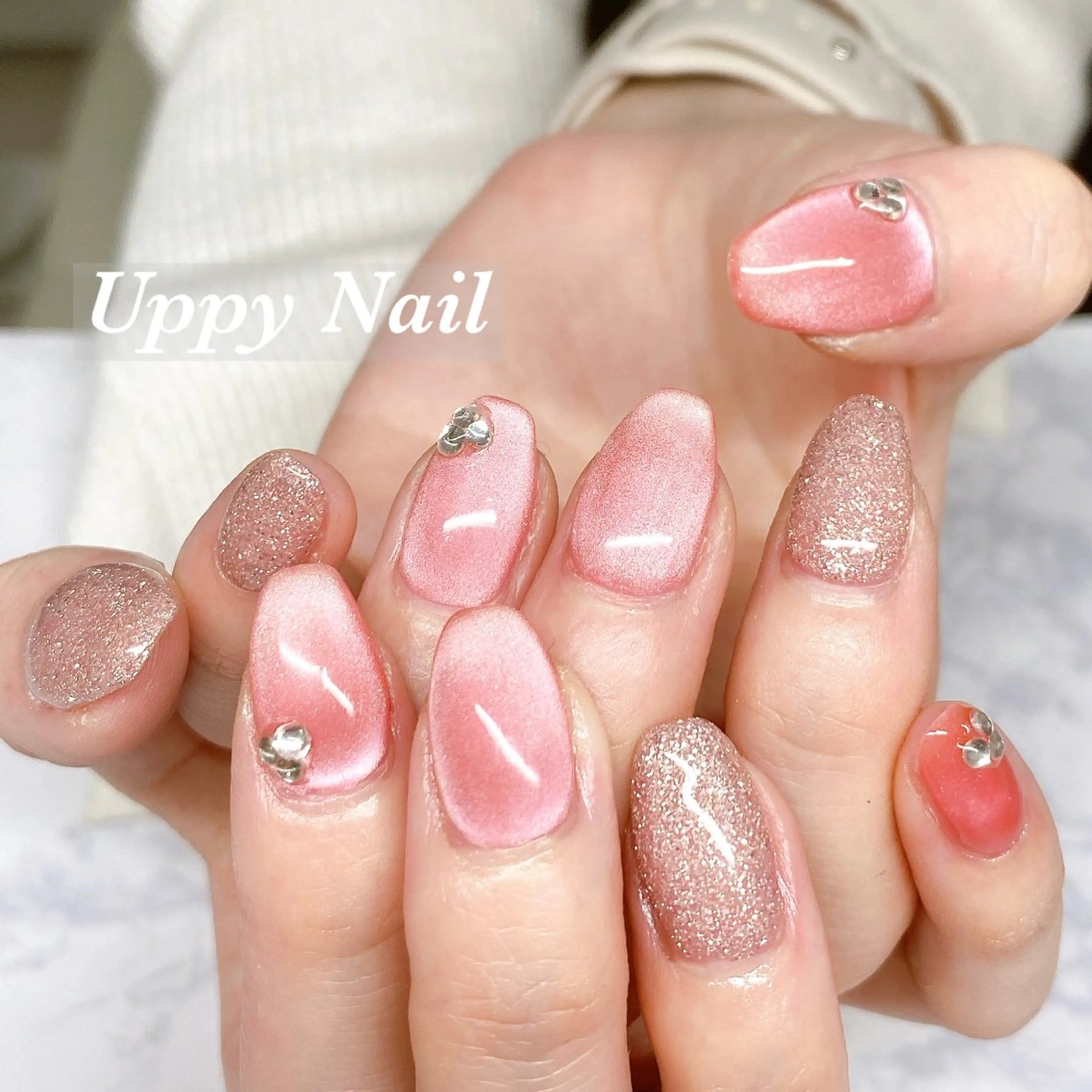 ネイル 春ネイル ハンドネイル Uppy Nail ukyoのネイルデザイン