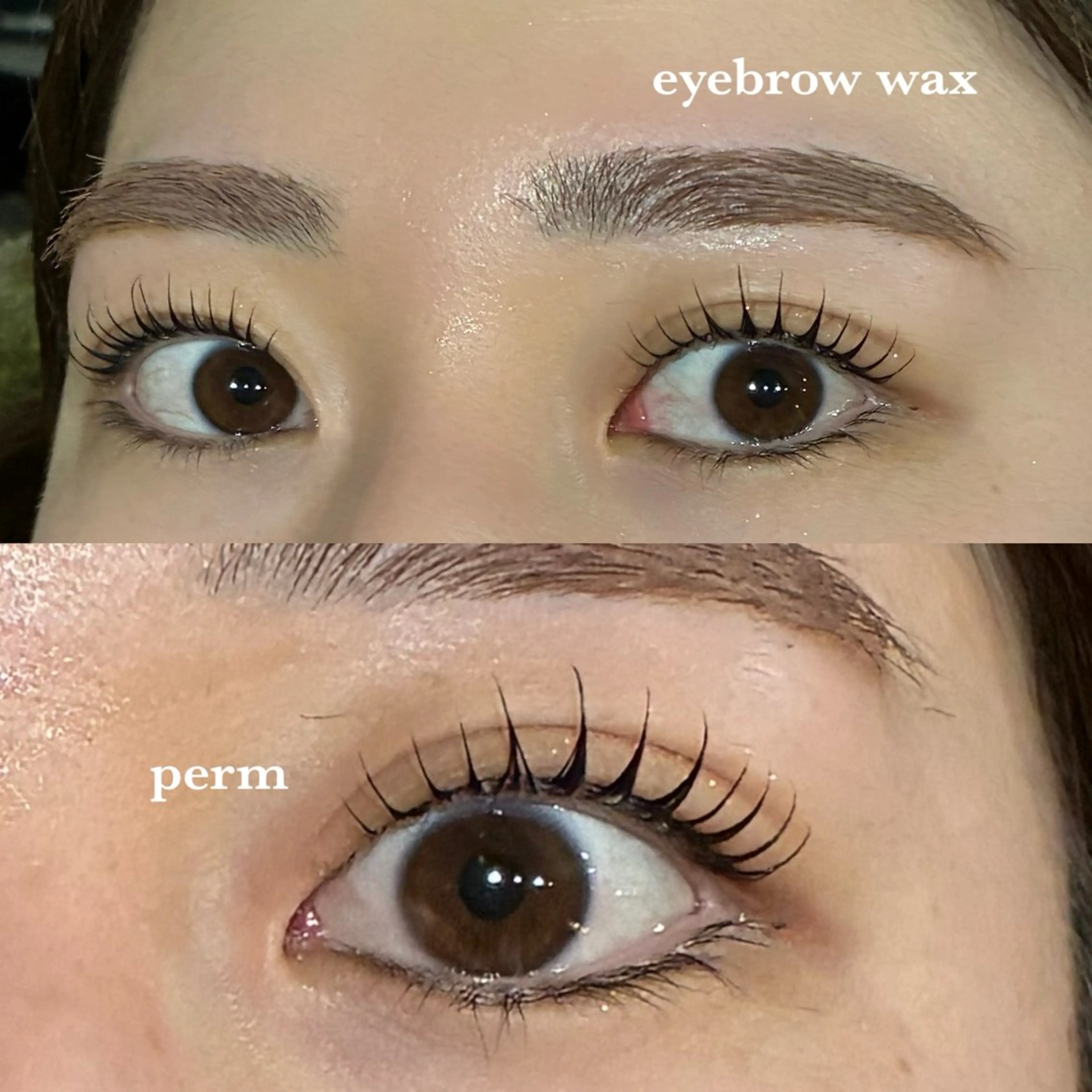 アイブロウ マツパ アイブロウ&マツパ カラーモデルまなみのヘアスタイル