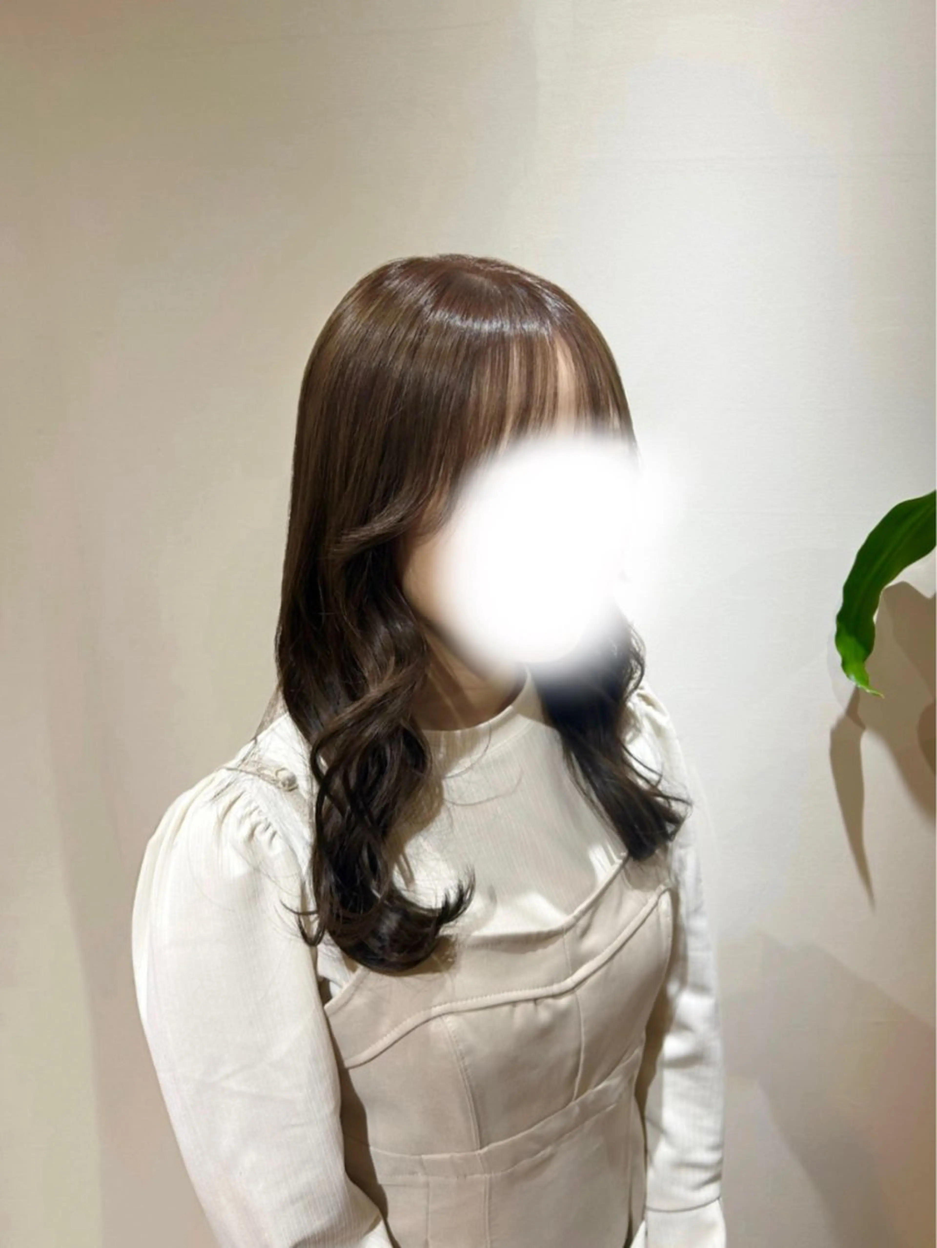 セミロング 韓国風ヘア トリートメント ·.⟡ 福田 彩乃 透明感カラー🪄🩵のヘアスタイル