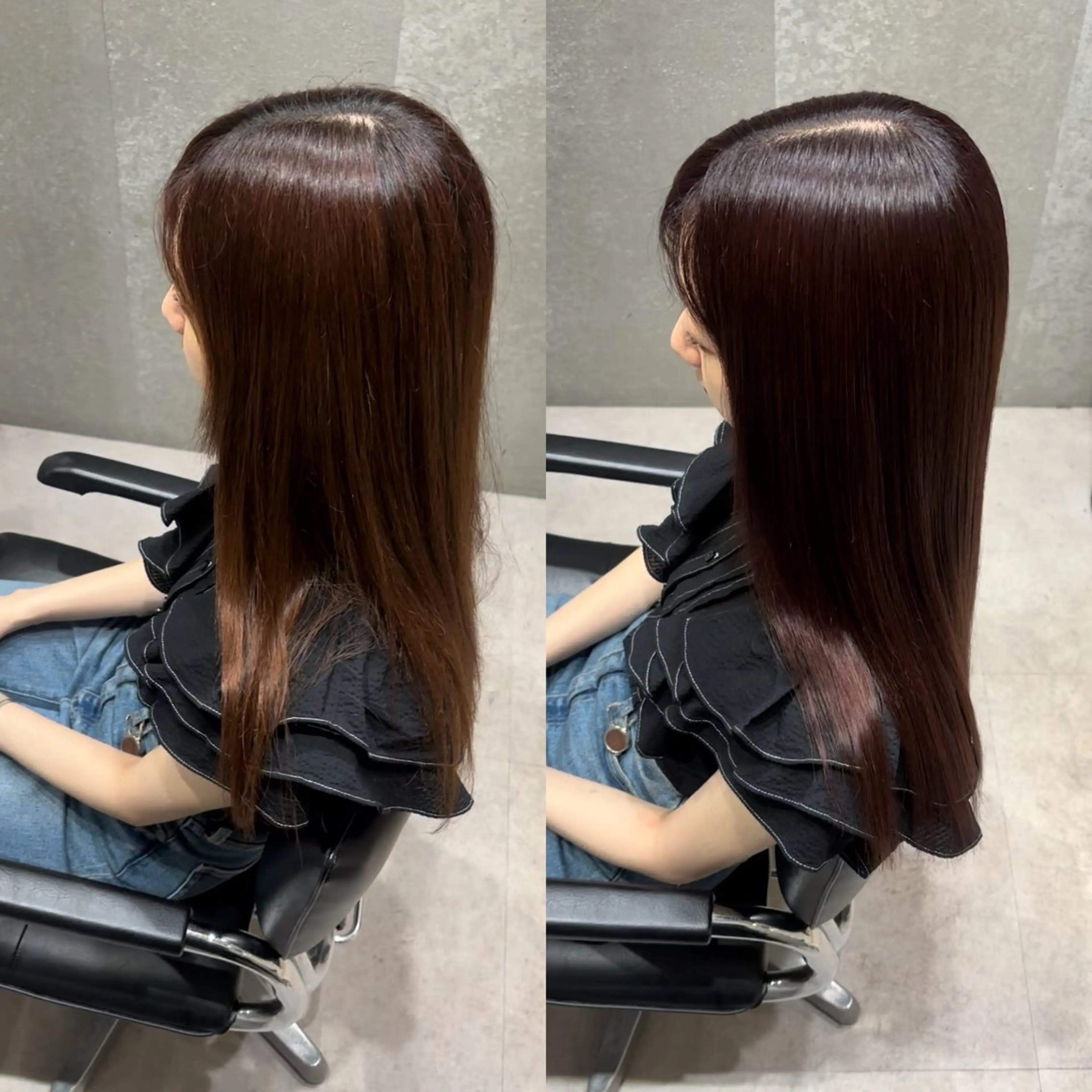 ミディアム カラー アクアカラー 髪質改善 トリートメント カット ヘアカラー トリートメント 髪質改善ヘアケア 艶髪特化/上田のヘアスタイル