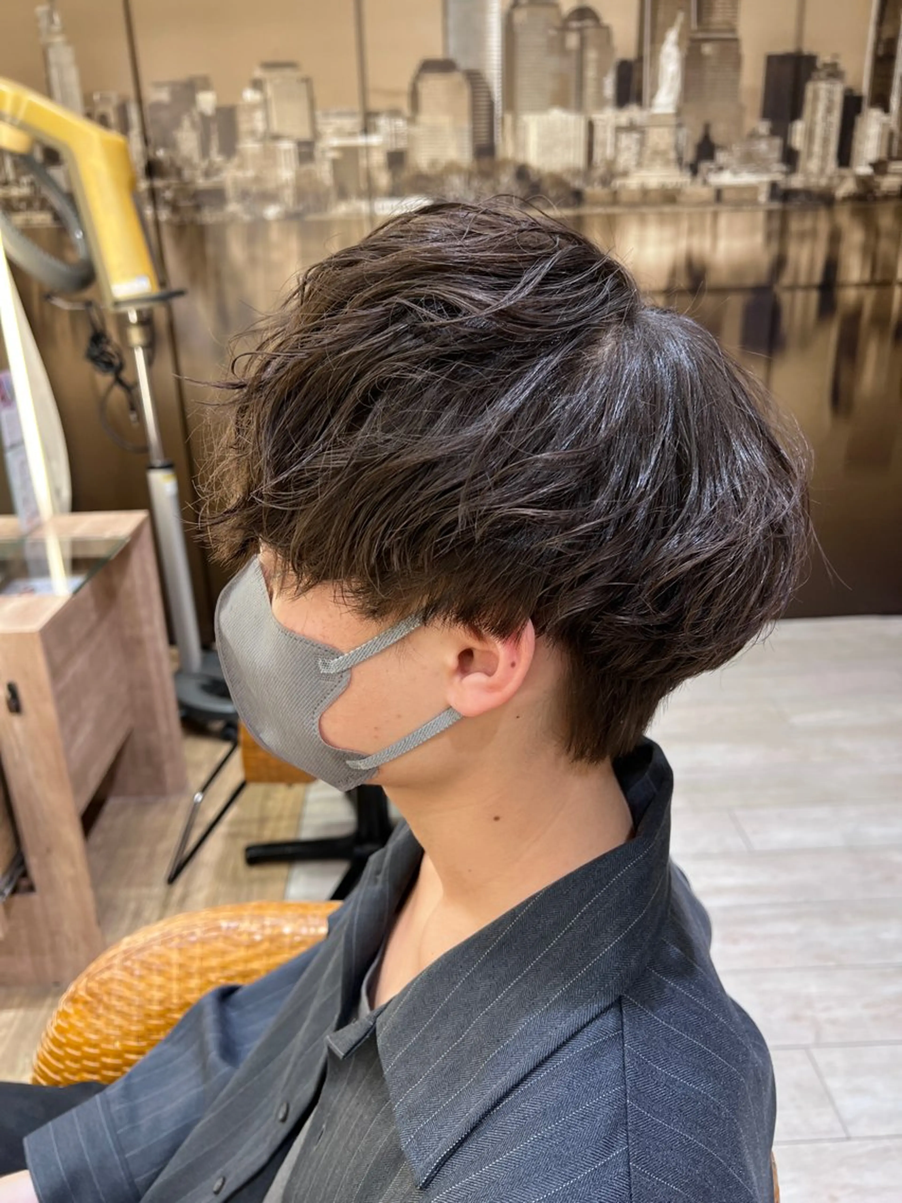 パーマ メンズ カット パーマ 赤本悠斗波巻きパーマ メンズパーマのヘアスタイル