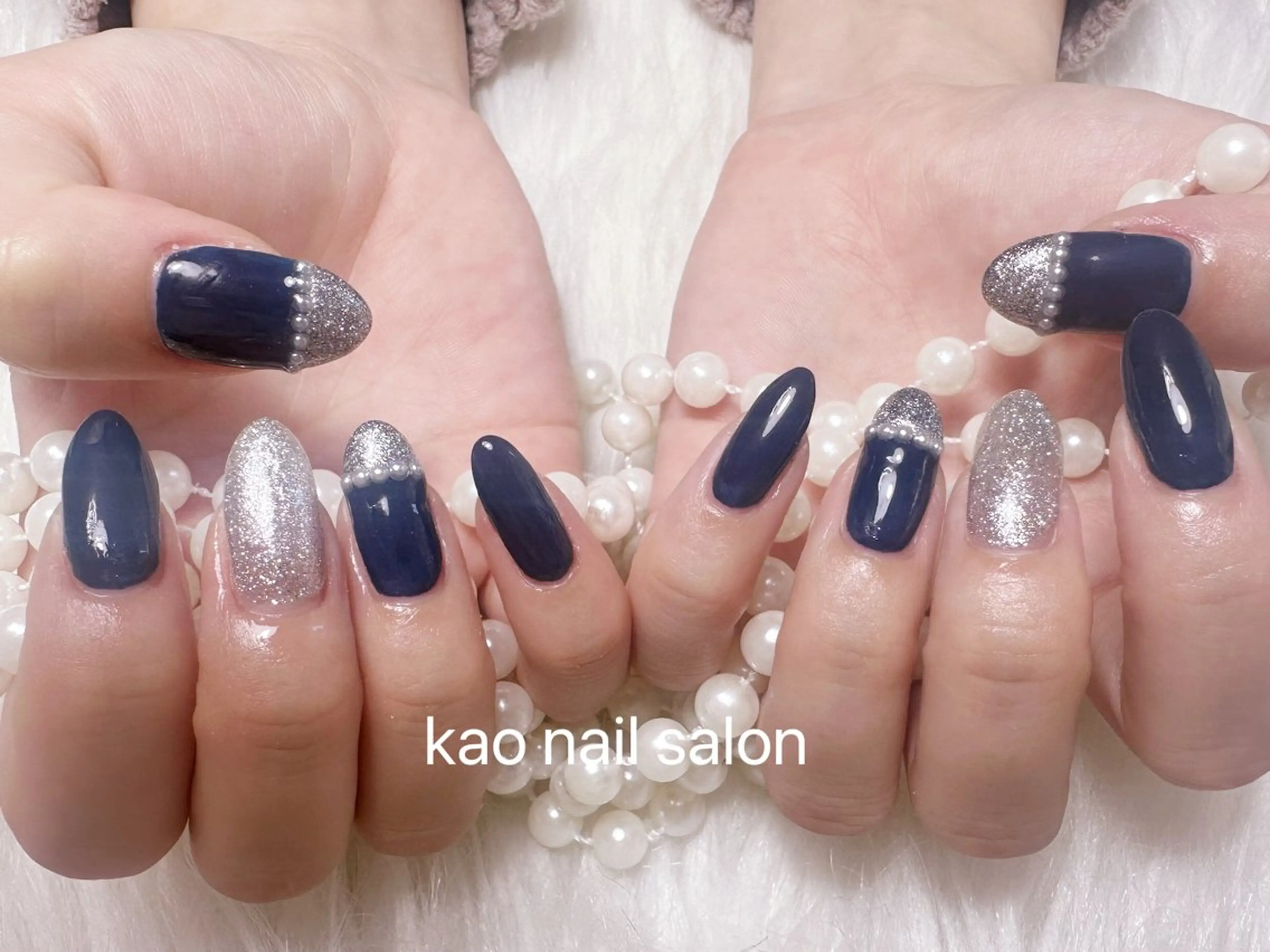 ネイル ハンドネイル kao nail マグネット/長さだしのネイルデザイン