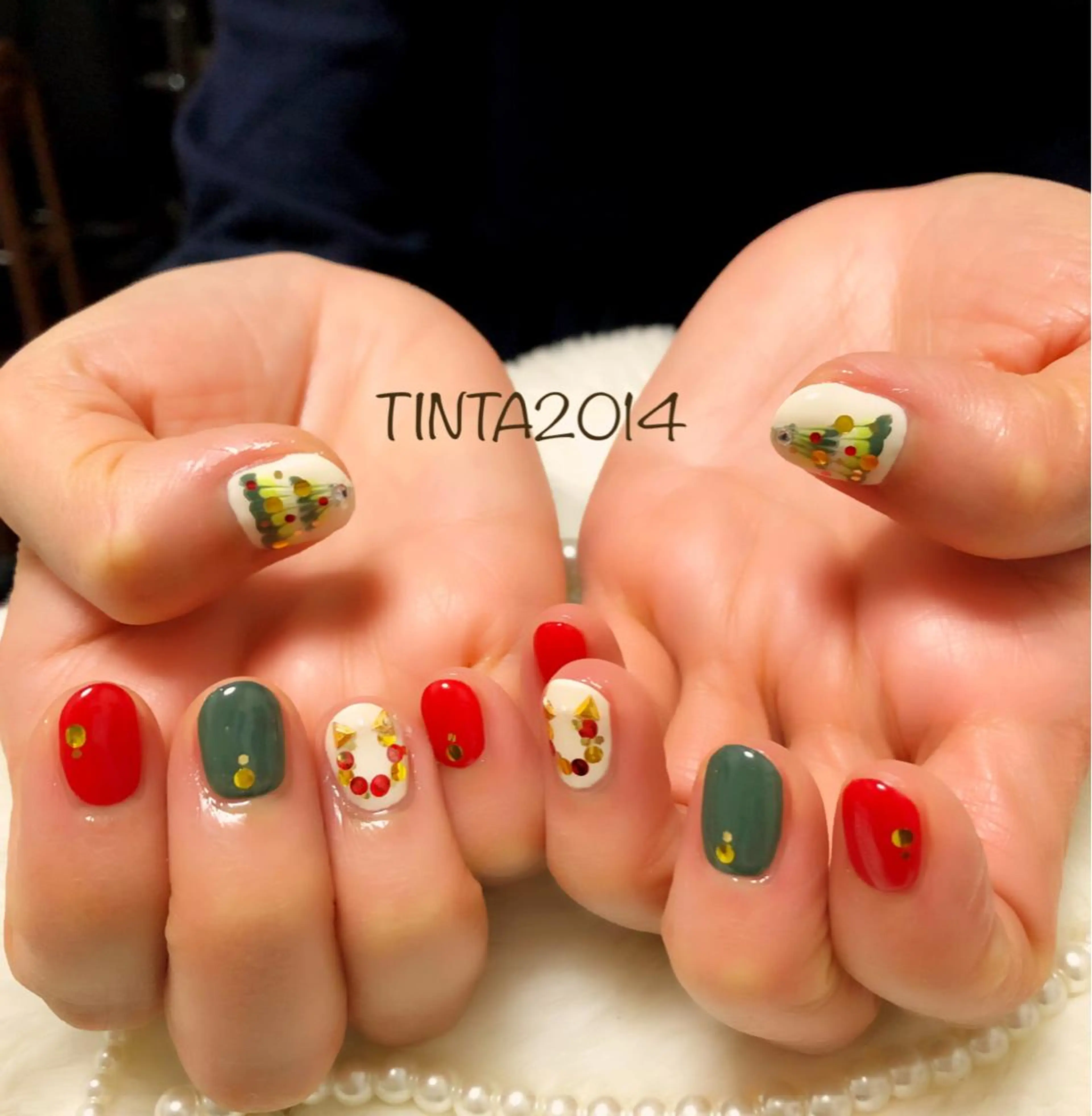 ネイル 冬ネイル クリスマス ネイルサロン ティンタ所属・馬場 典子のネイルデザイン