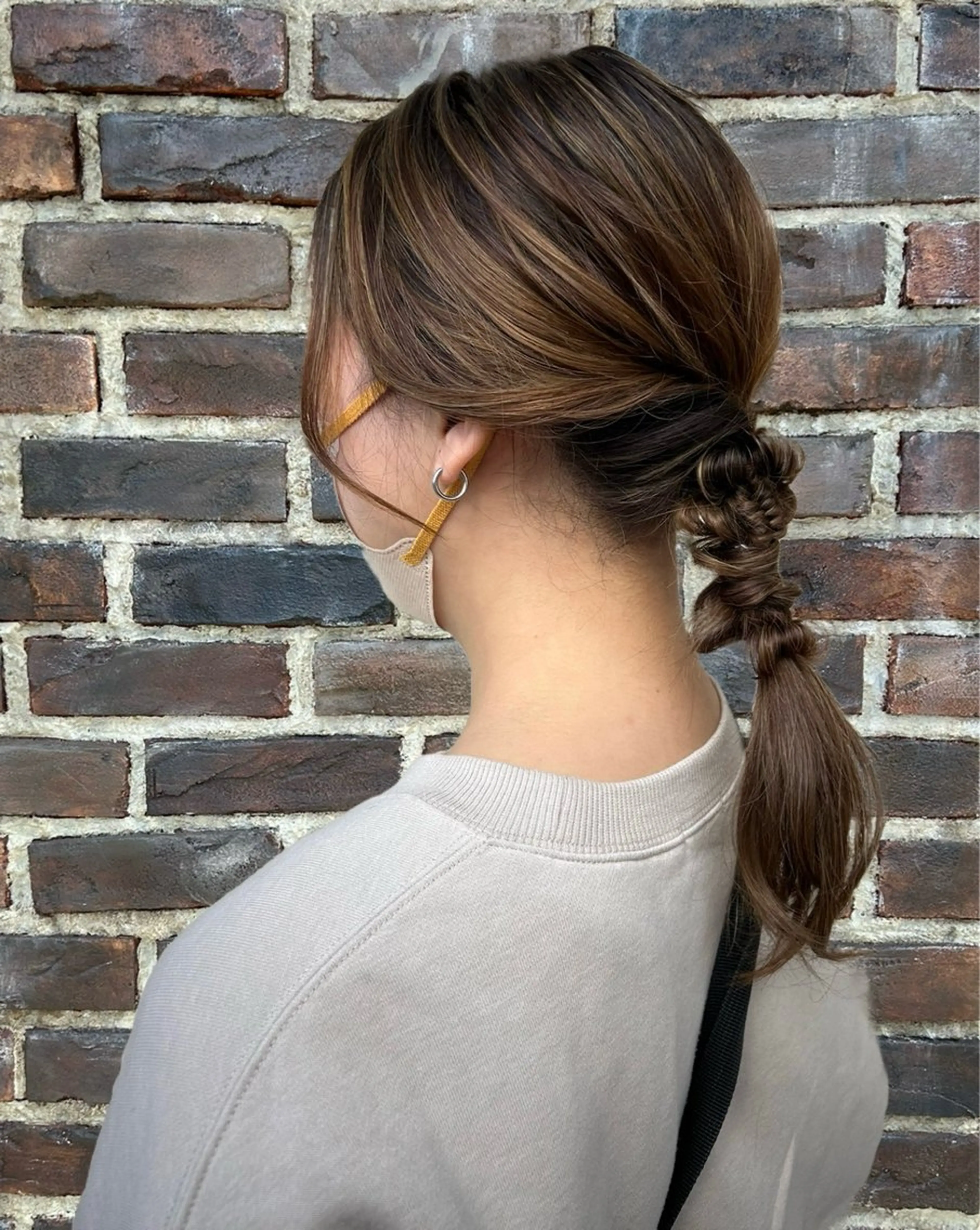 セミロング ヘアアレンジ 🌷-5歳を実現 梅田その子🌷のヘアスタイル