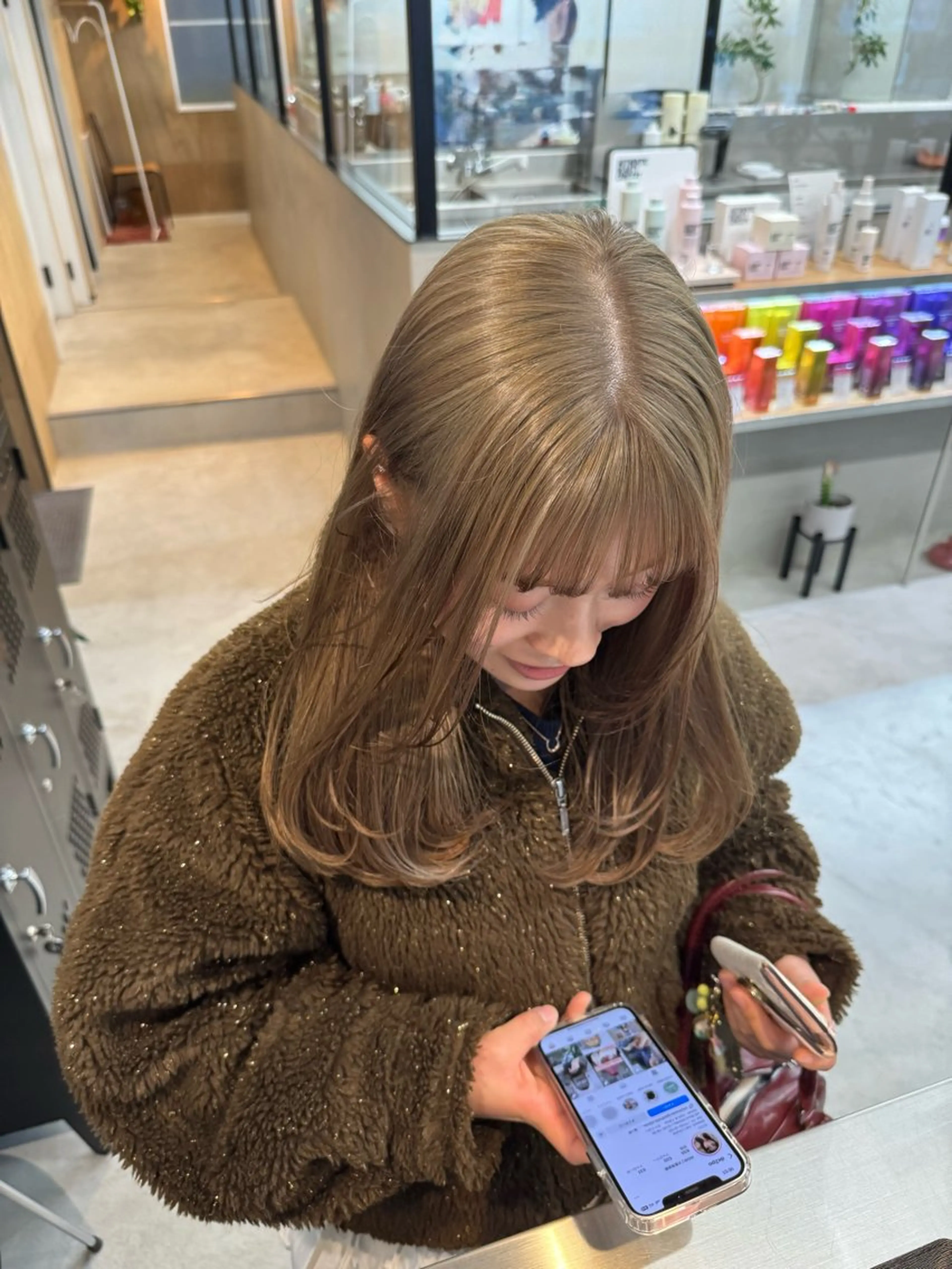 ミディアム INORI @de2poのヘアスタイル