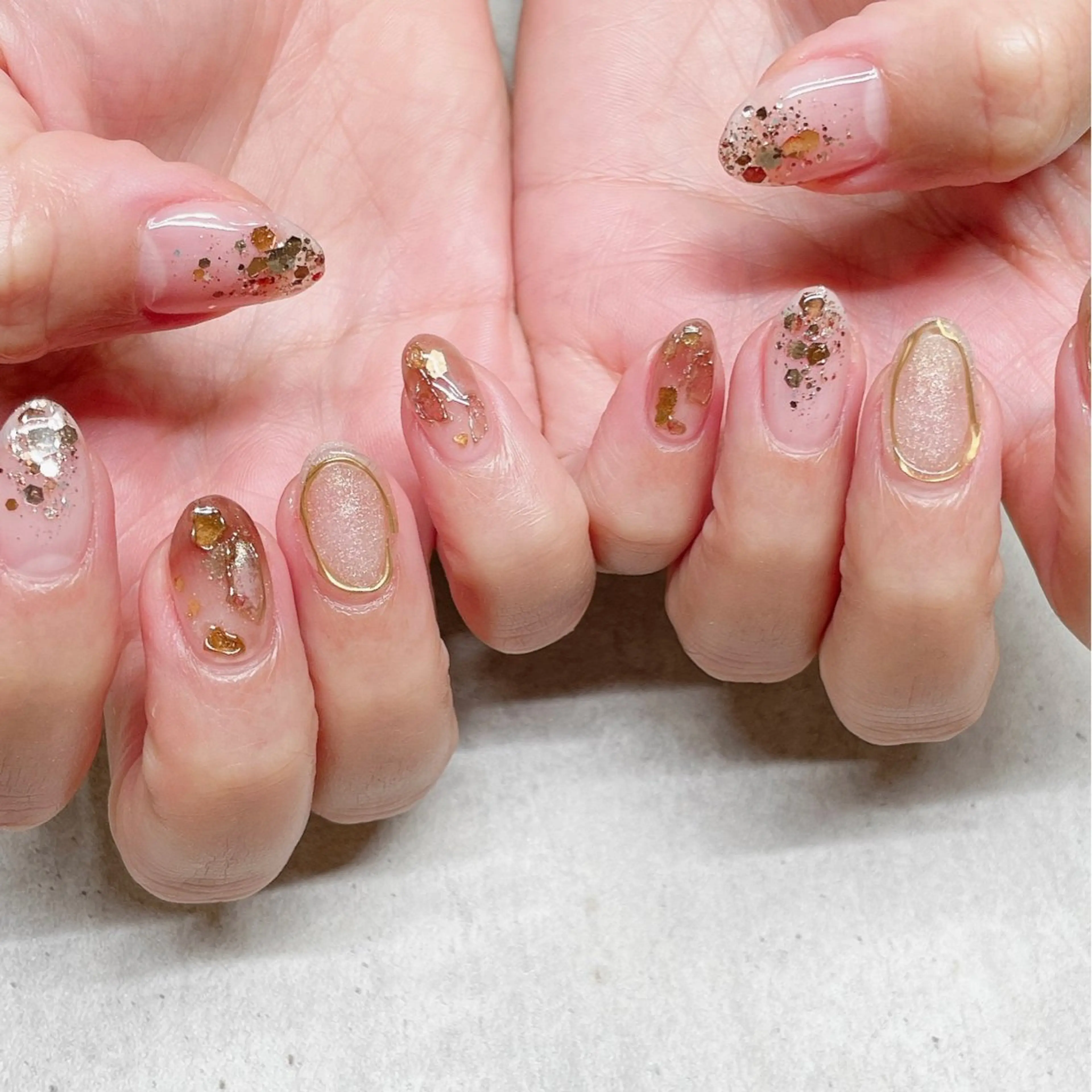 ネイル アートネイル ハンドネイル A85G ayakoのネイルデザイン