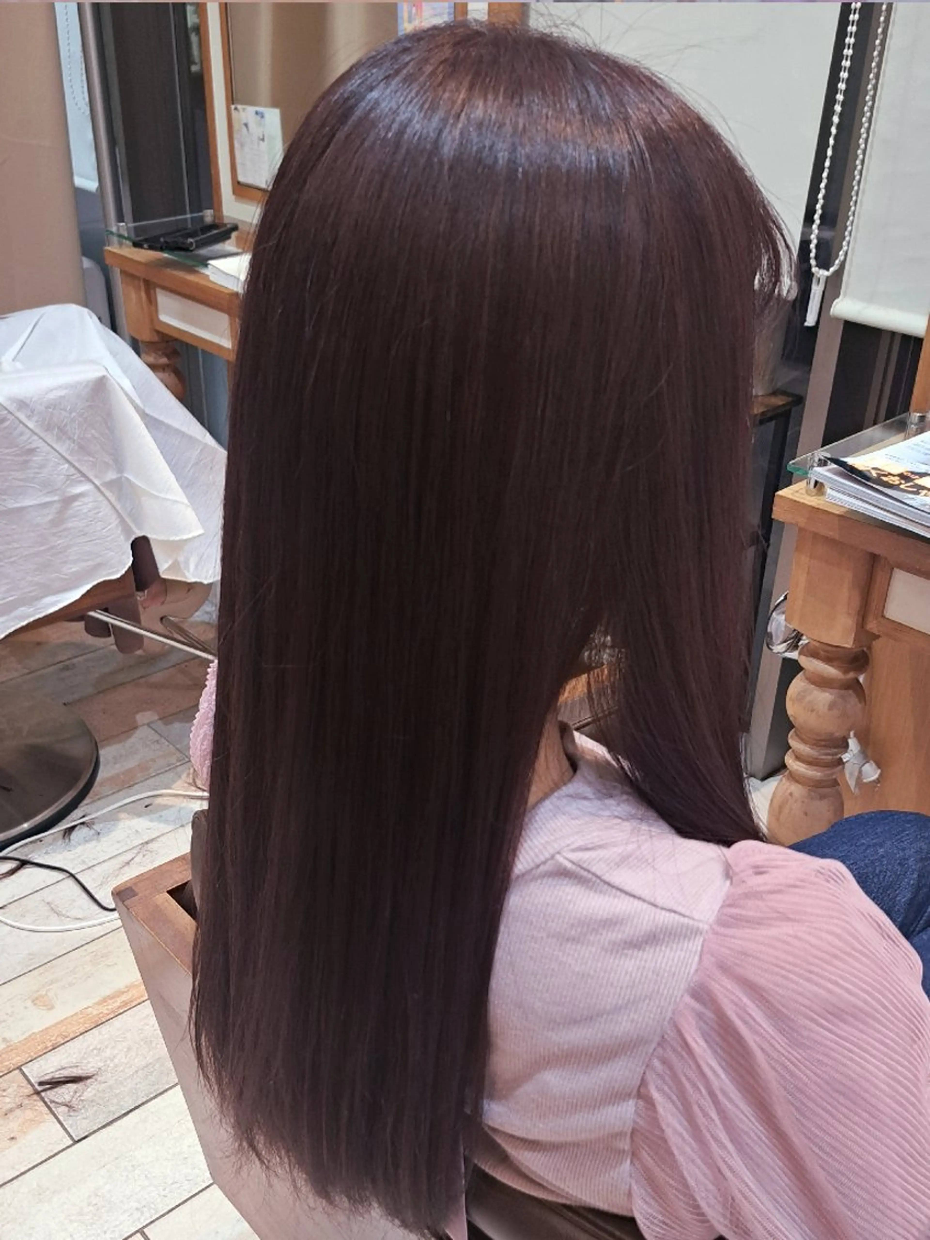 ロング カラー ブラウンカラー ピンクカラー ピンクブラウン ヘアカラー ＭＩＹＵ/透明感 渋谷/ベージュカラーのヘアスタイル