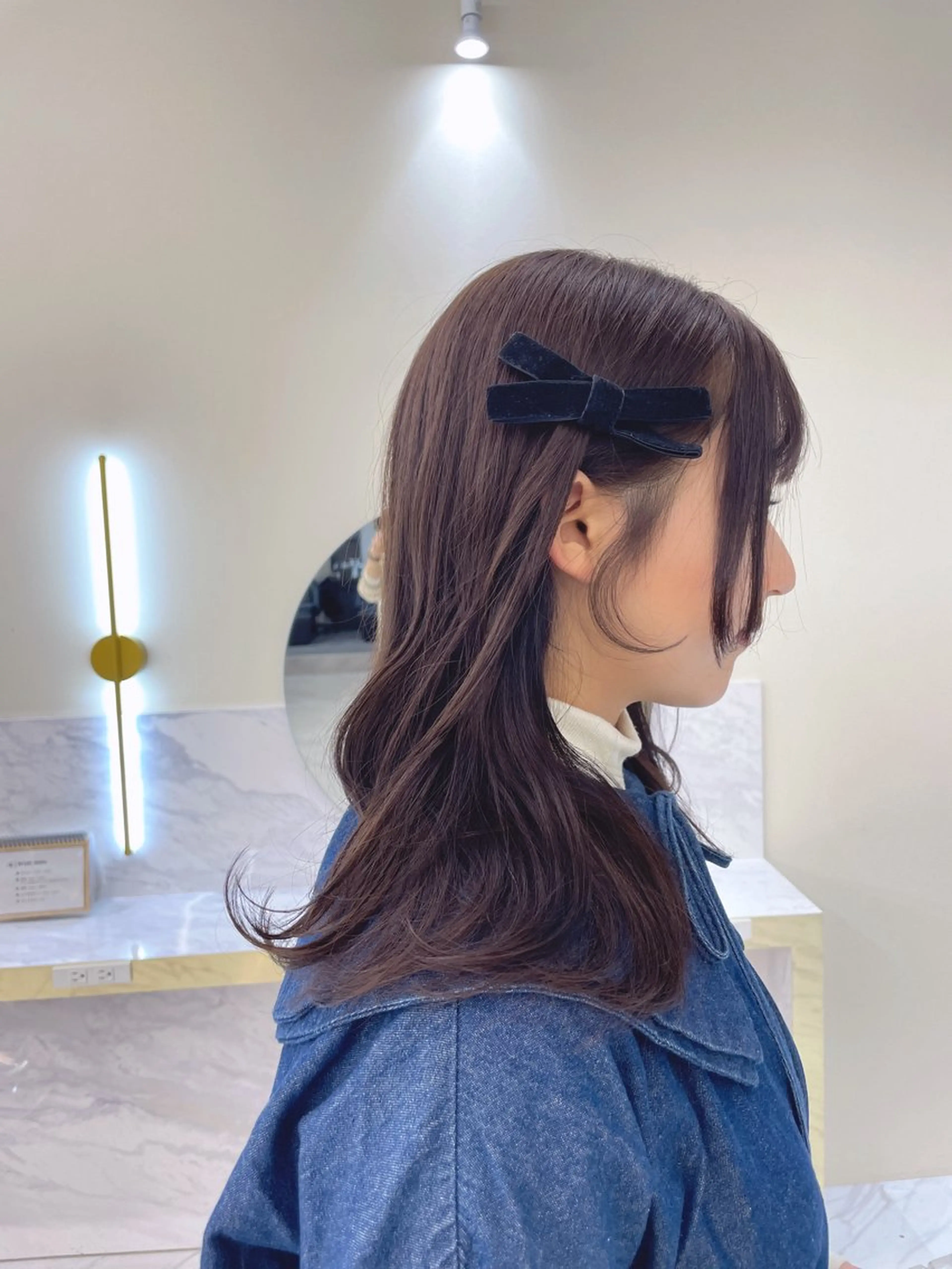 ミディアム カラー ヘアアレンジ ブラウンカラー カット ヘアカラー トリートメント 髪質改善特化 🫧松野力也のヘアスタイル