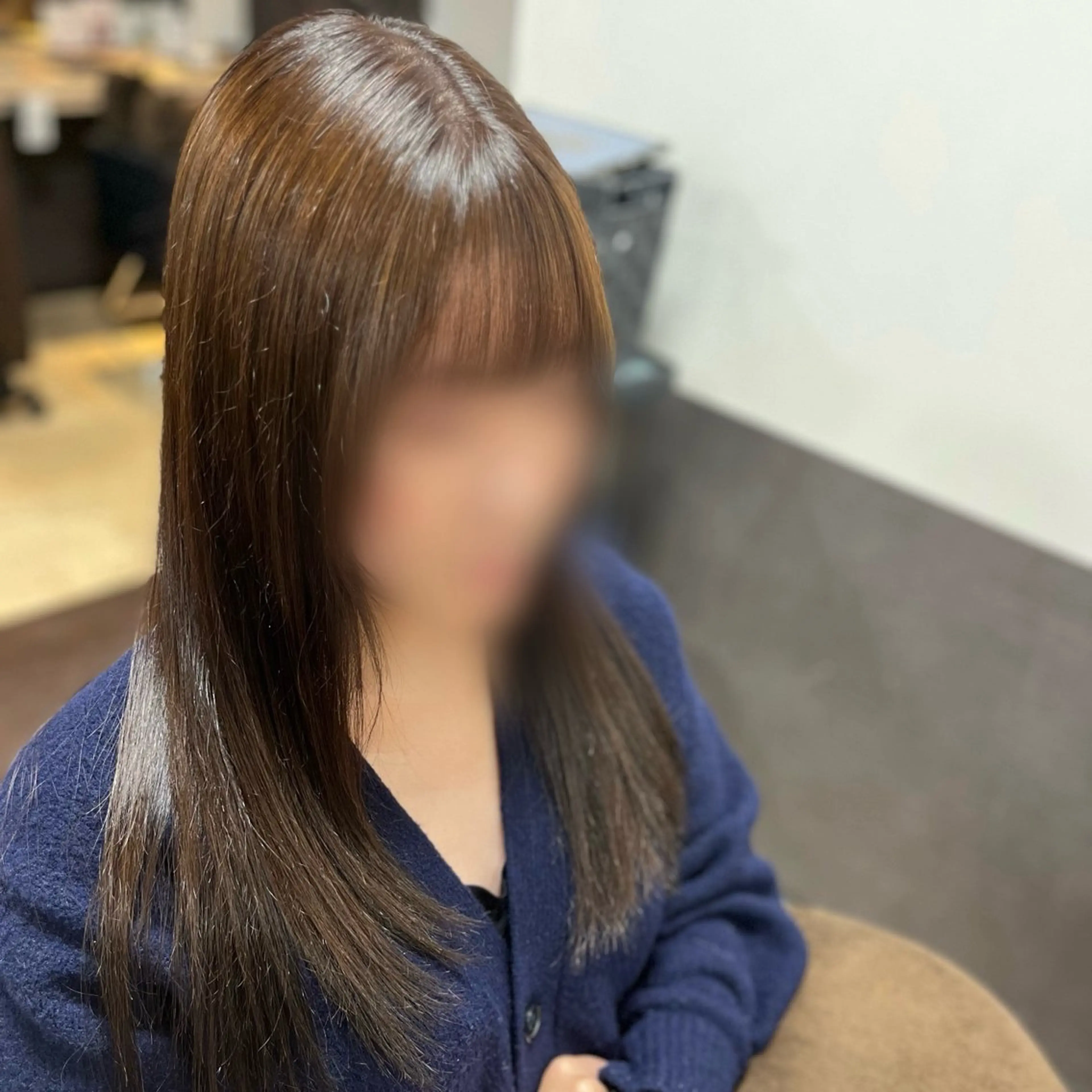 ロング カラー ブラウンカラー チョコレートブラウン モデル募集中🌼 岩下陽万里のヘアスタイル