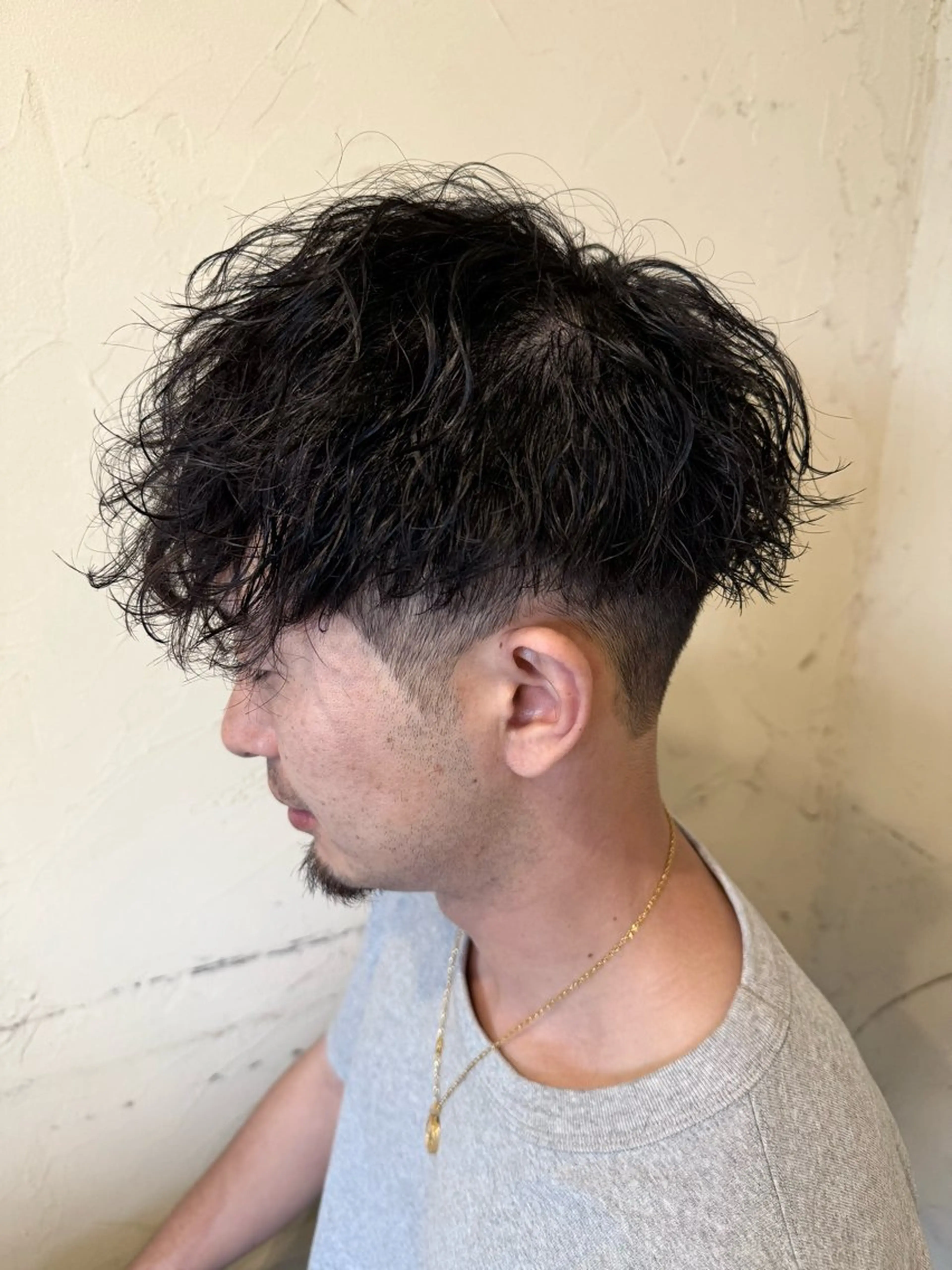 ショート パーマ メンズ スペインカール カット パーマ メンズ特化/パーマ指 名No.1/百瀬太郎のヘアスタイル