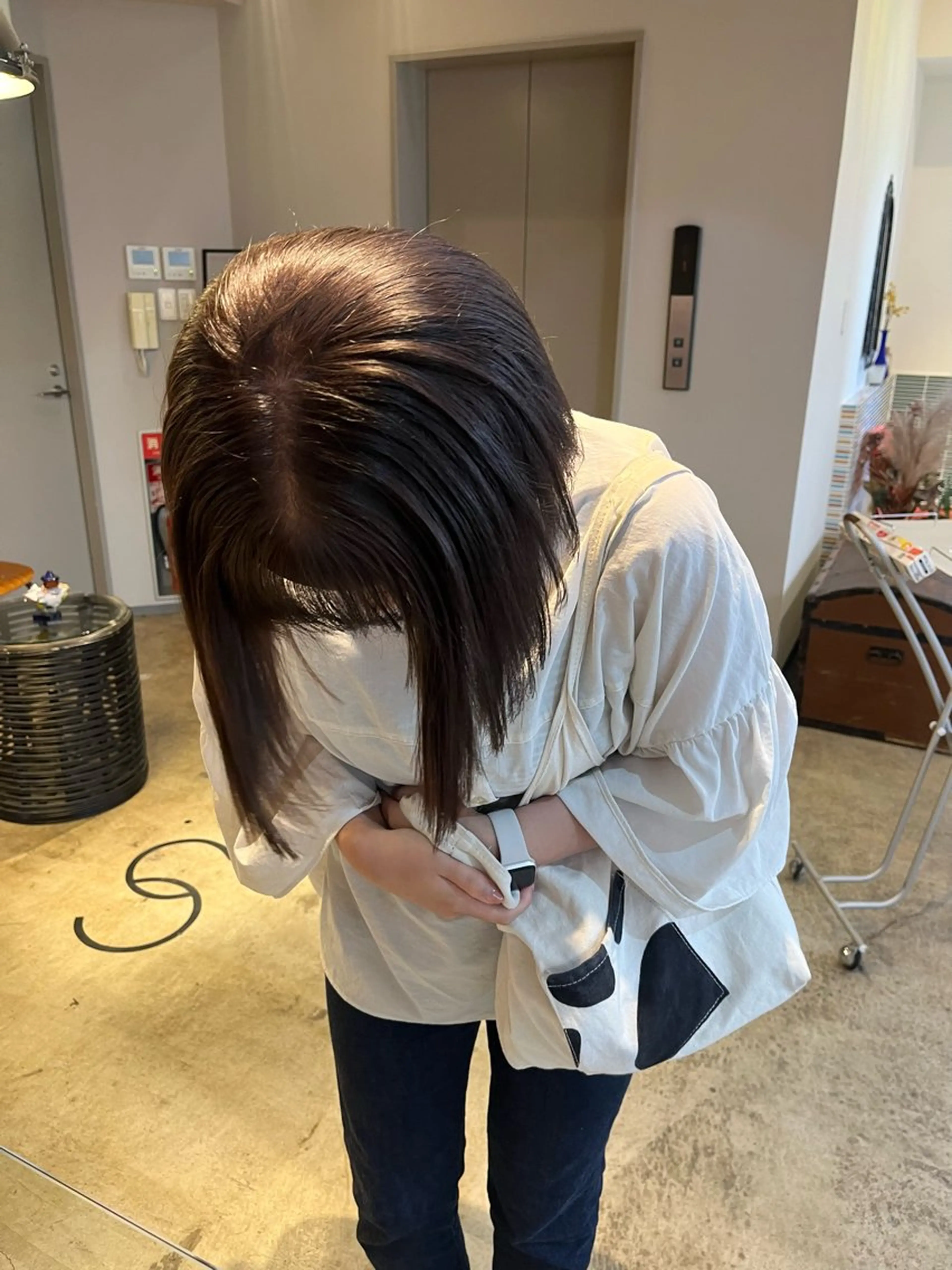 ミディアム カラー ブリーチ ブラウンカラー 透明感カラー ヘアカラー トリートメント 🩷ハイトーン透明感 レイヤー🩷ユリカのヘアスタイル